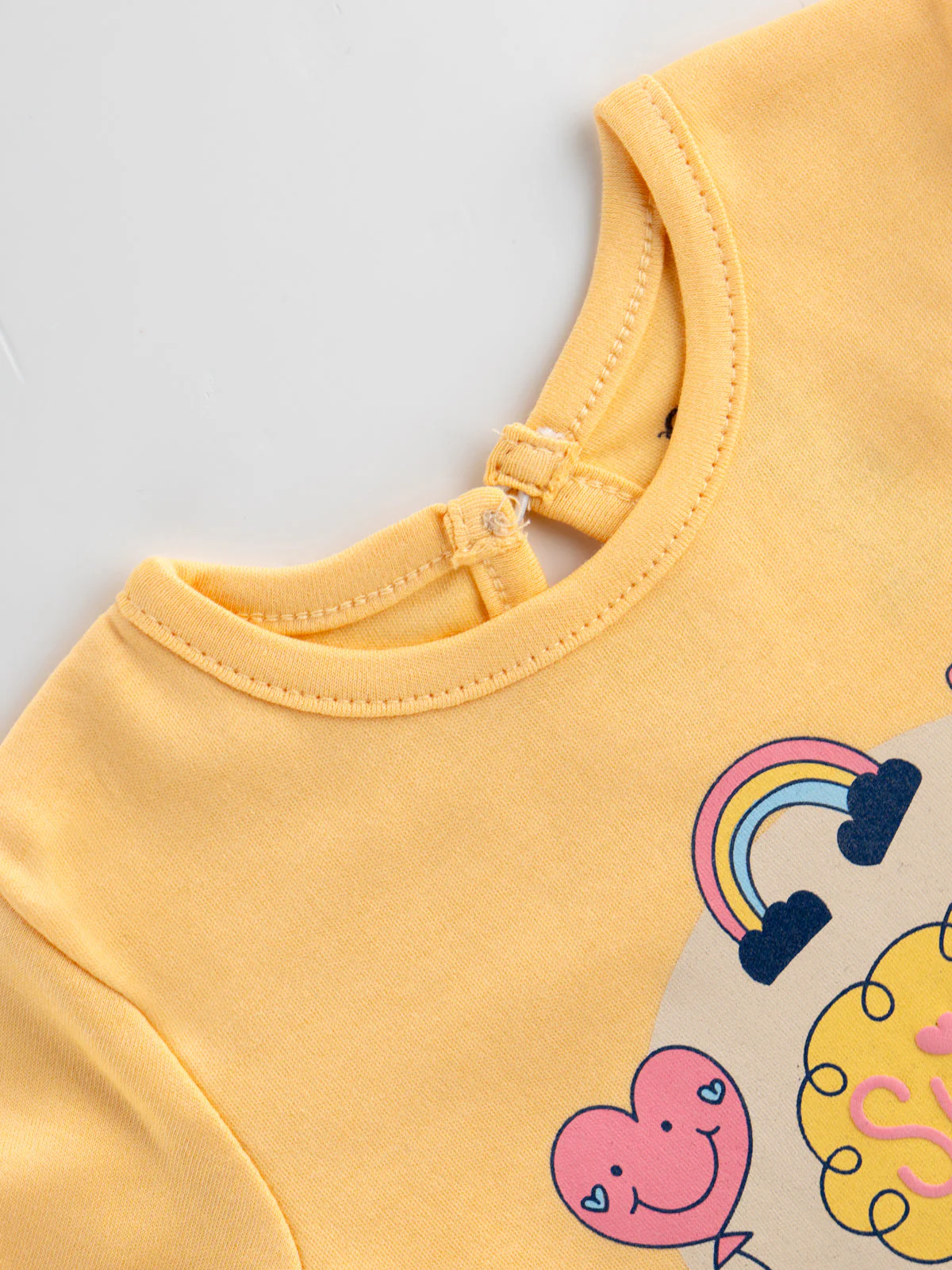 Popees Chest Print T-Shirt (3-36 Months) for Girls - Image 4