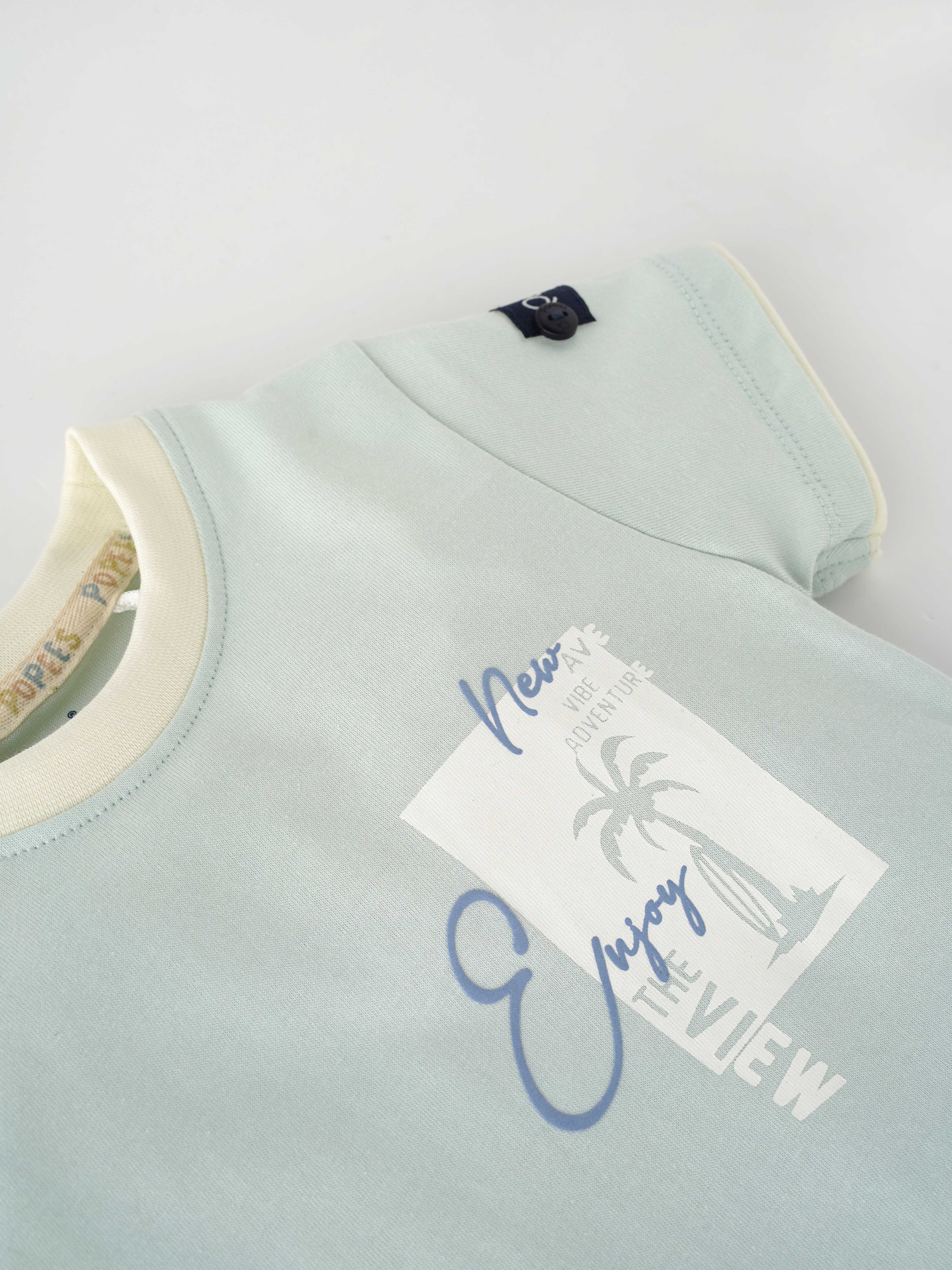 Popees Stylish Mock Layered Chest Printed T-Shirt (1-8 Years) for Boys - Image 3