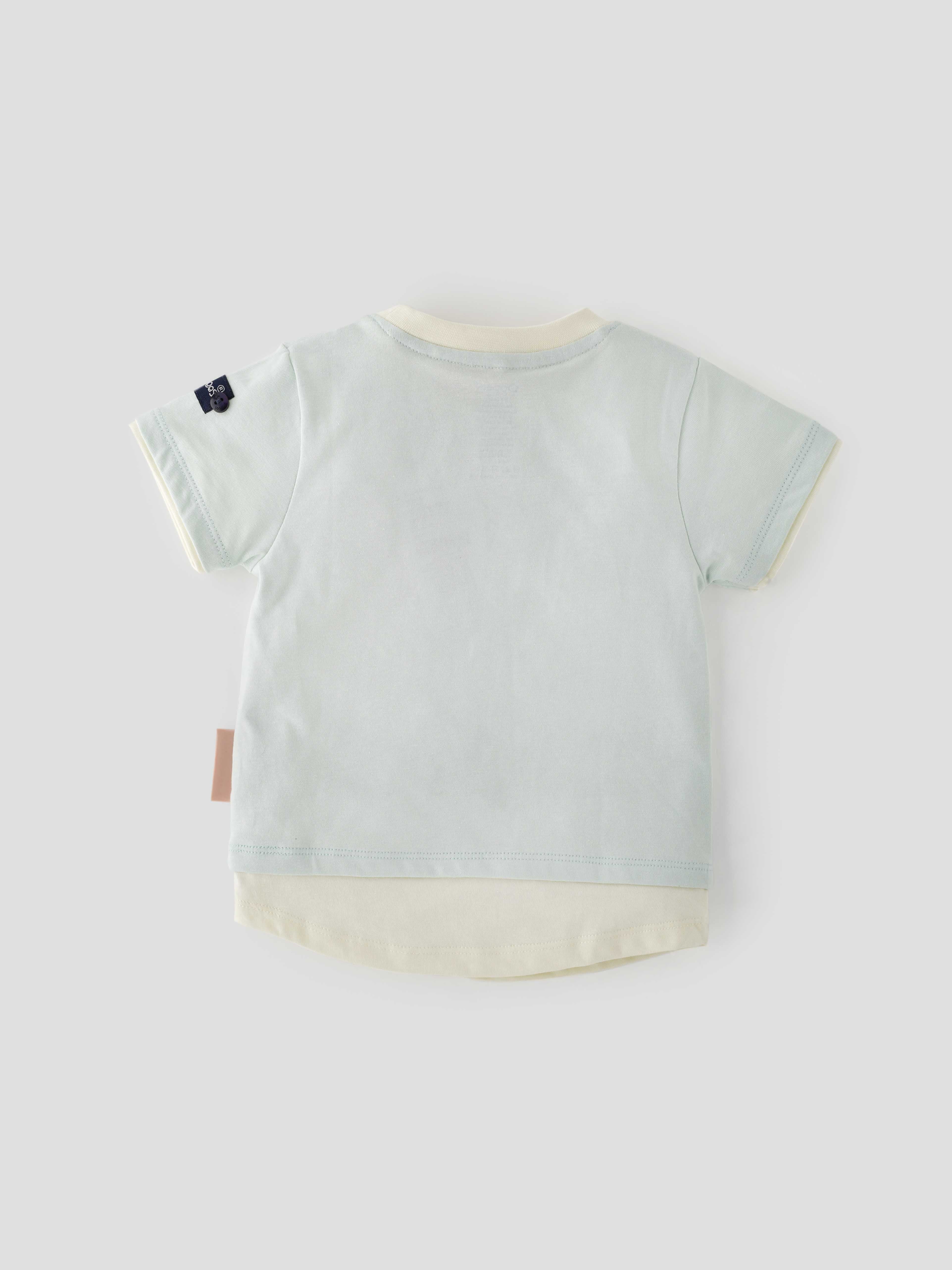 Popees Stylish Mock Layered Chest Printed T-Shirt (1-8 Years) for Boys - Image 4