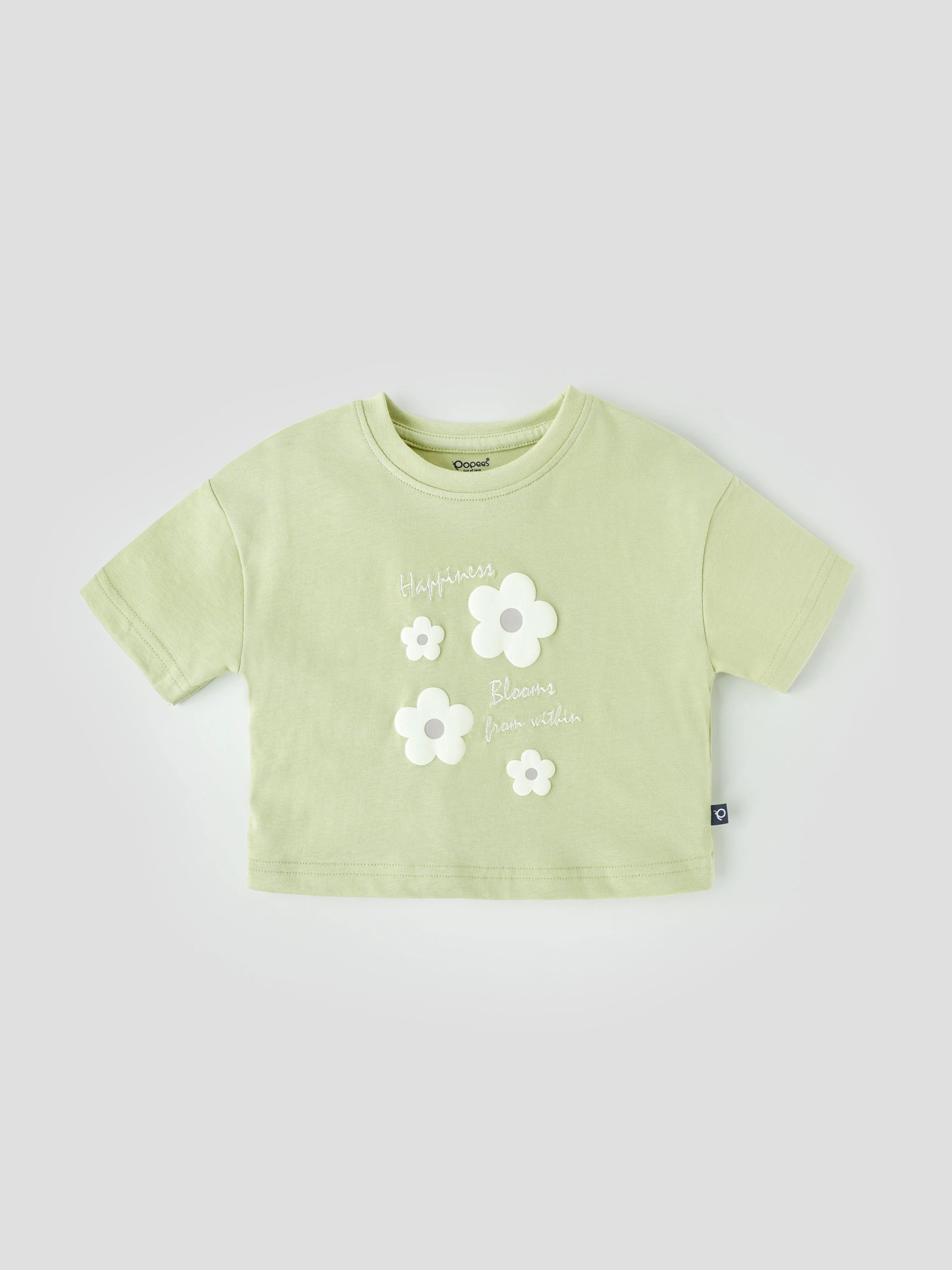 Popees Comfy & Stylish Chest Printed T-shirt (1-6 Years) for Girls