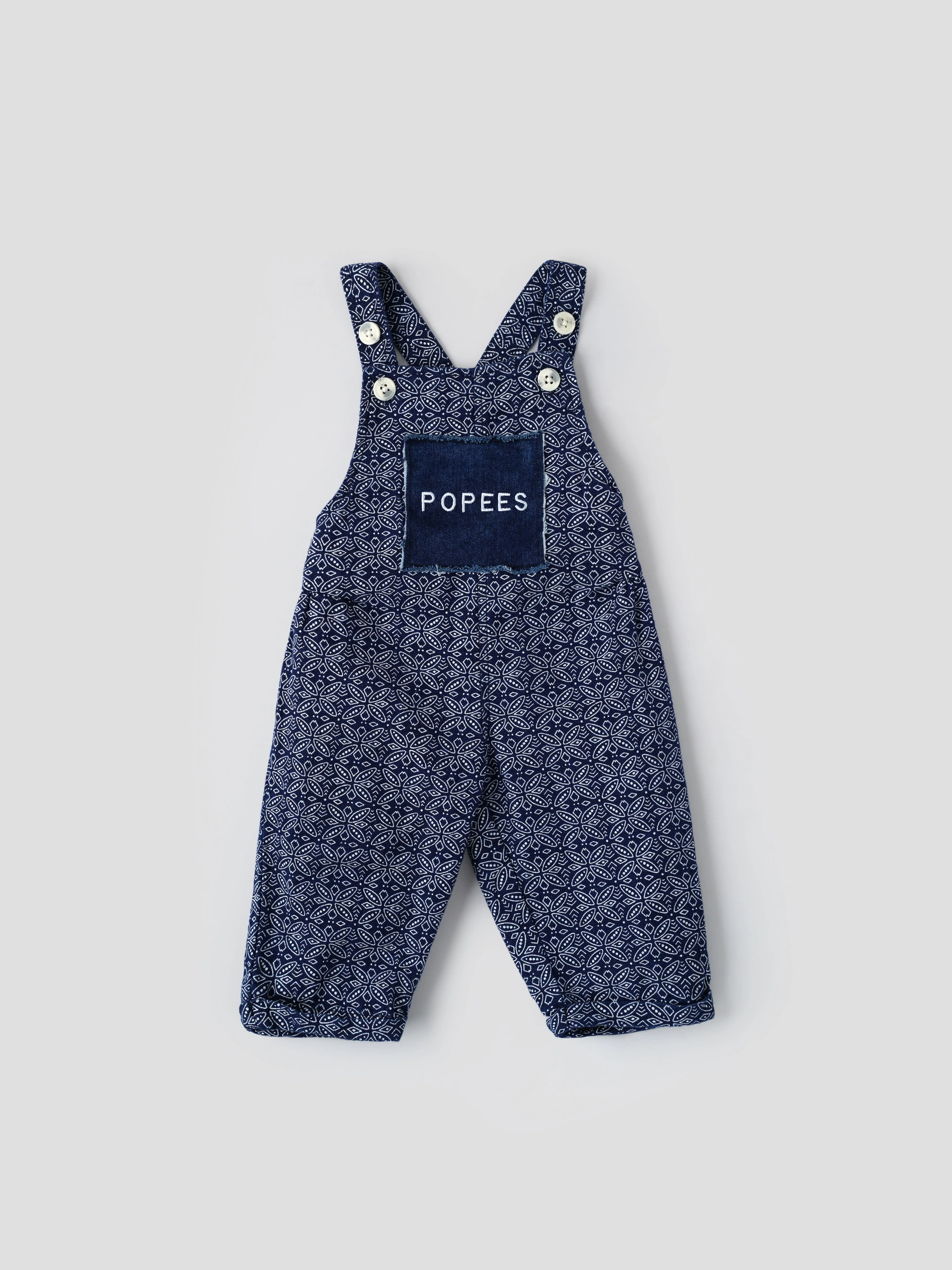 Popees Short Sleeve, Front Open Dungaree Set (3–36 months) for Girls - Image 3