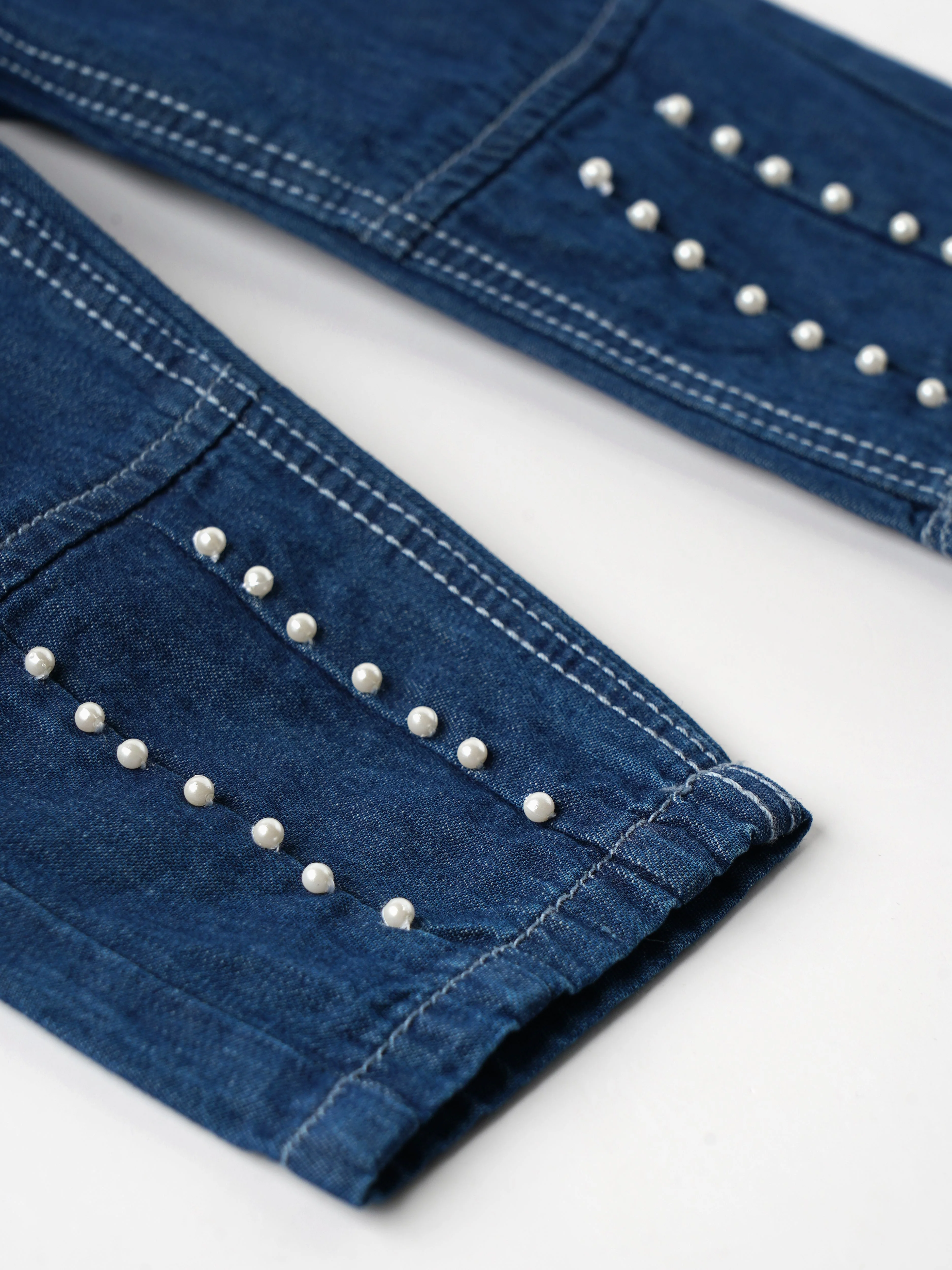 Popees Fashionable Denim Jeans (3-24 Months) for Girls - Image 3