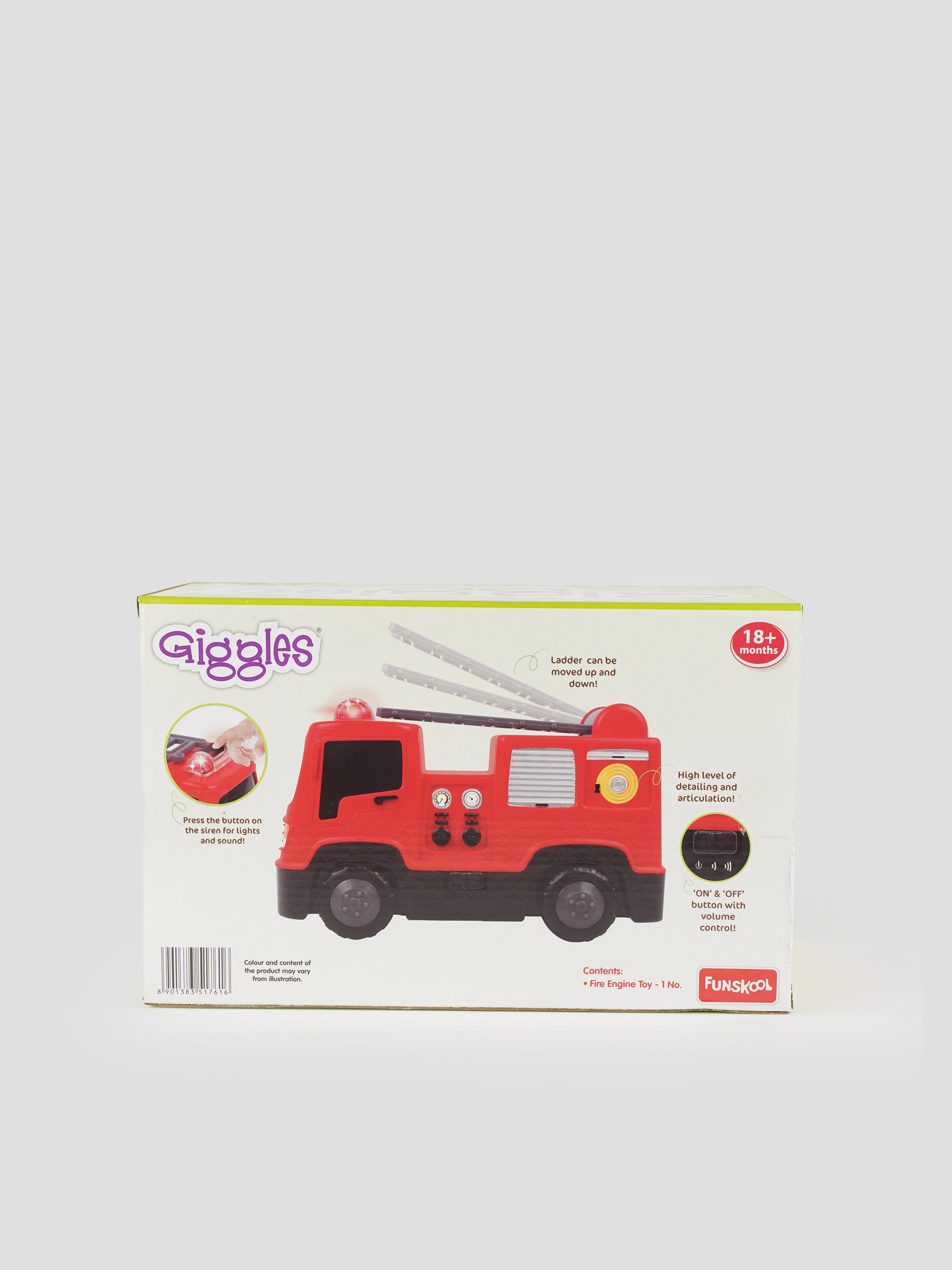 Free Wheel Fire Engine Toy for Babies - Image 3