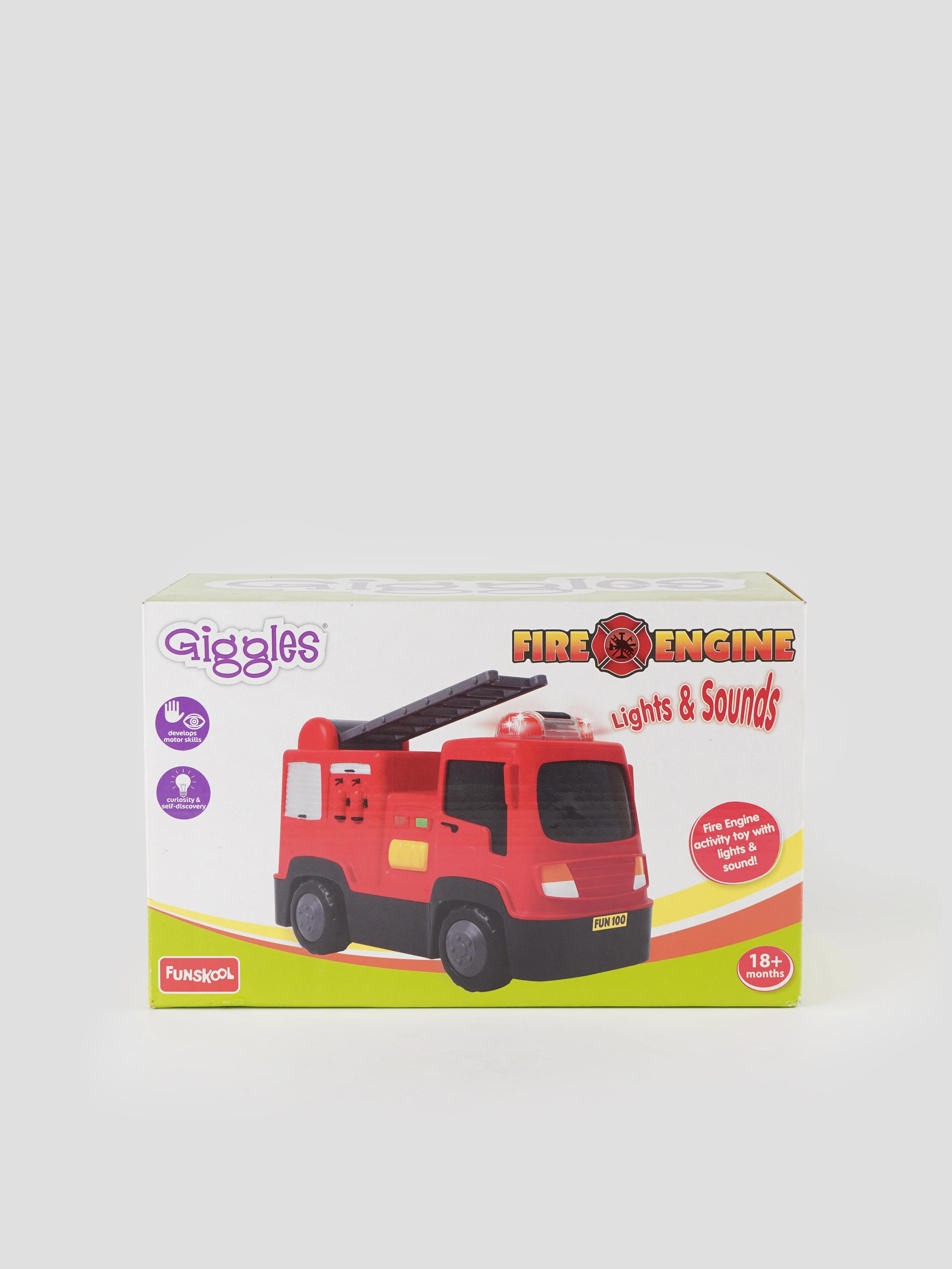 Free Wheel Fire Engine Toy for Babies - Image 4
