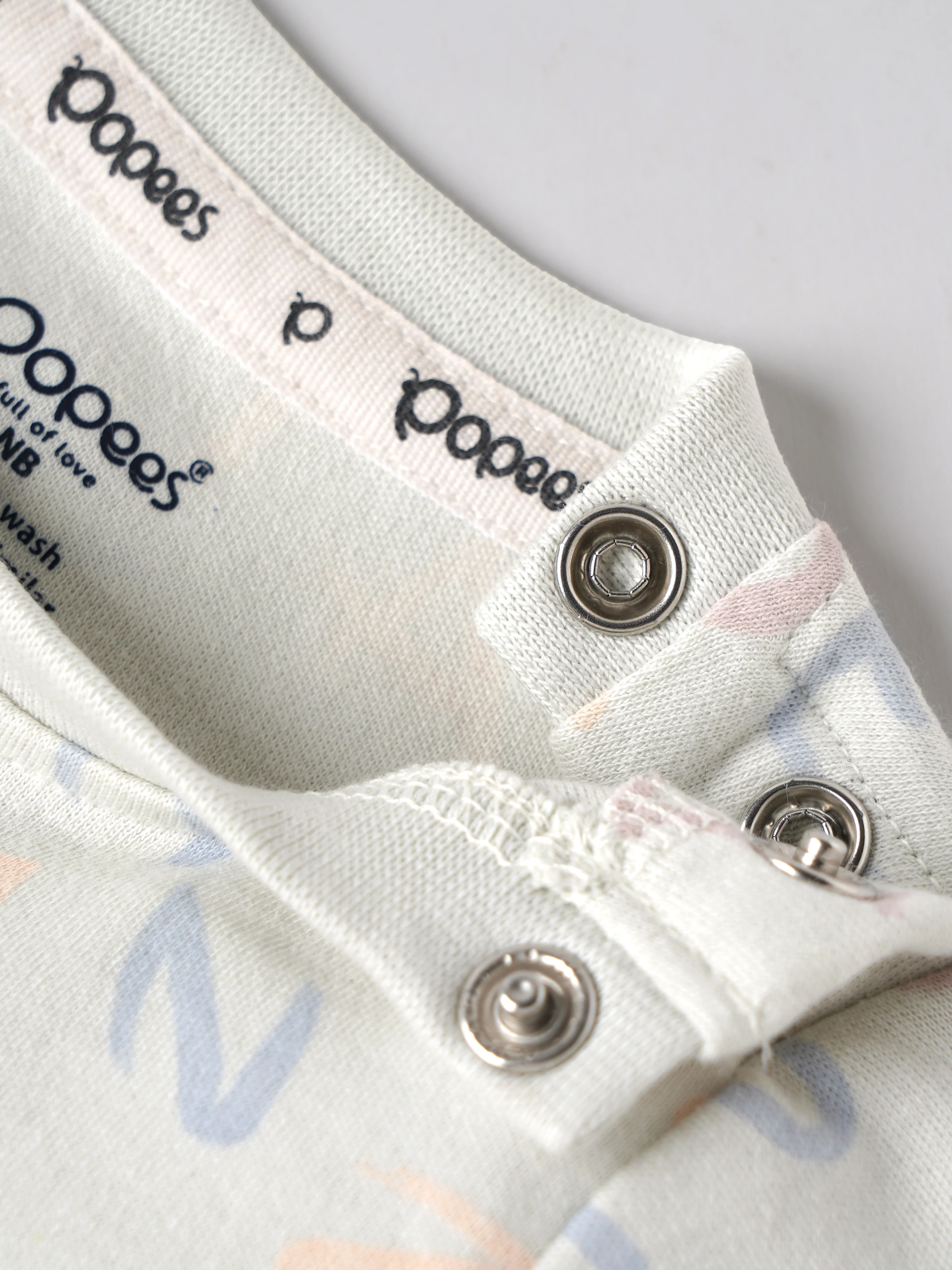 Popees Baby Boys Alphabet Print Cotton T-Shirt | Half Sleeve Round Neck Tee for Newborns & Infants | 0-9 Months - Image 3