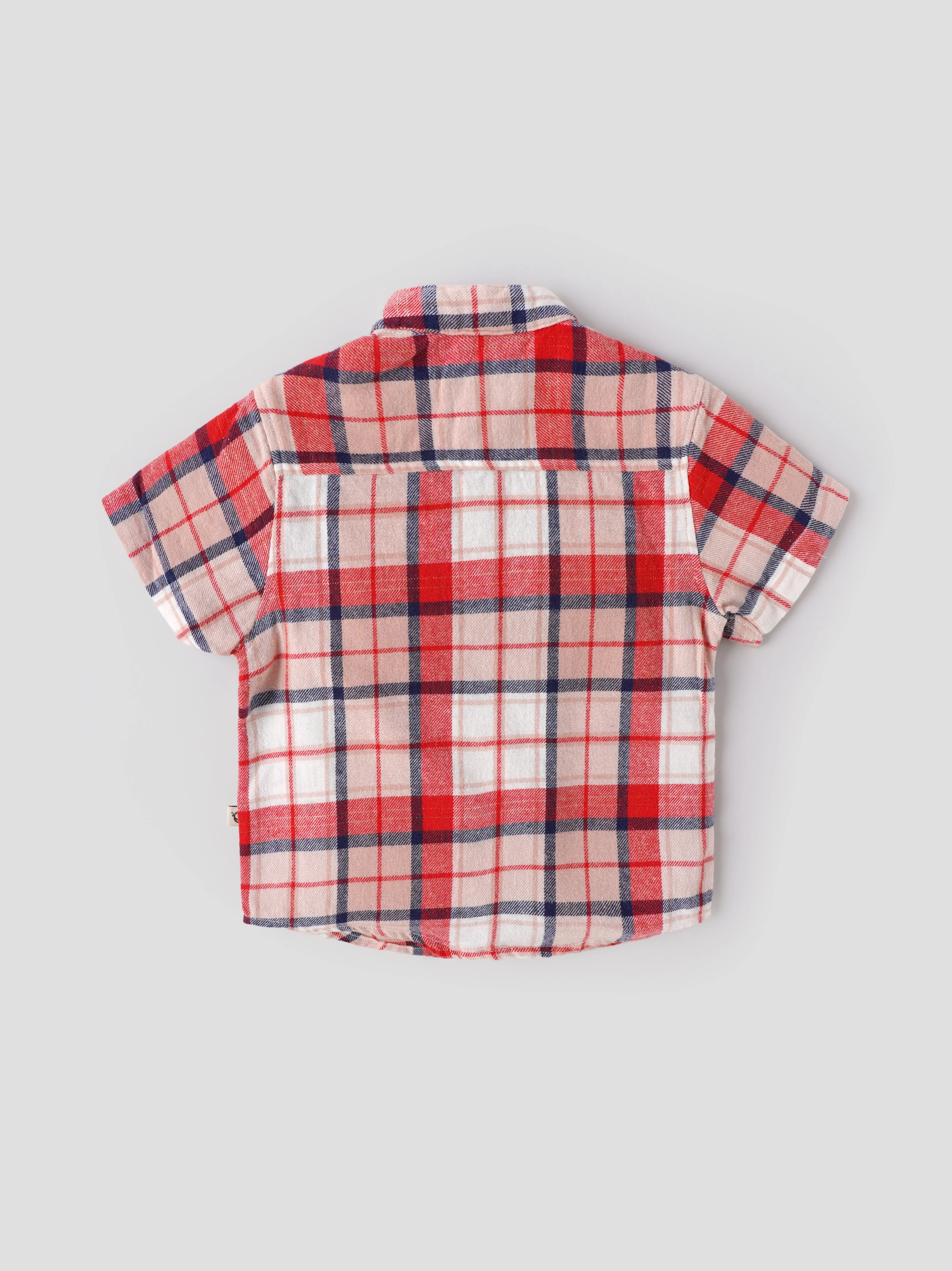 Popees Baby Boys Checked Cotton Shirt |Collared Button-Down| 9M to 4Y - Image 2