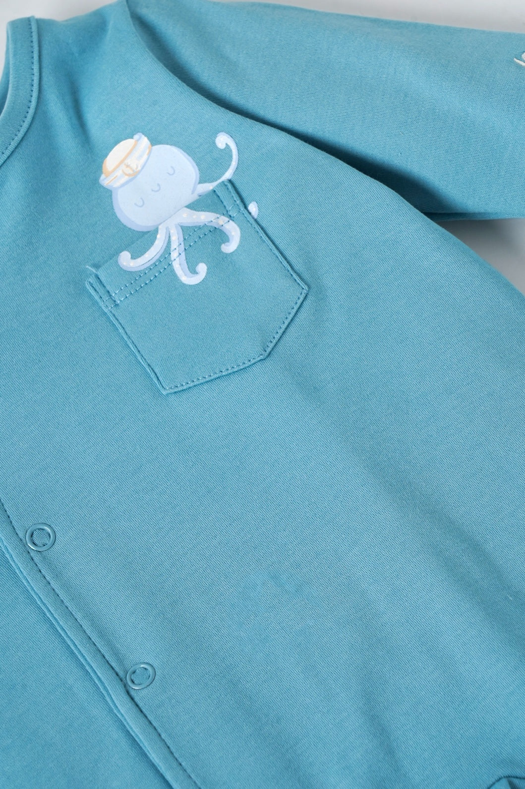 Popees Baby Boys Cotton Full Sleeve Footed Bodysuit Romper| Tiny Baby, NewBorn- 6 Months - Image 3