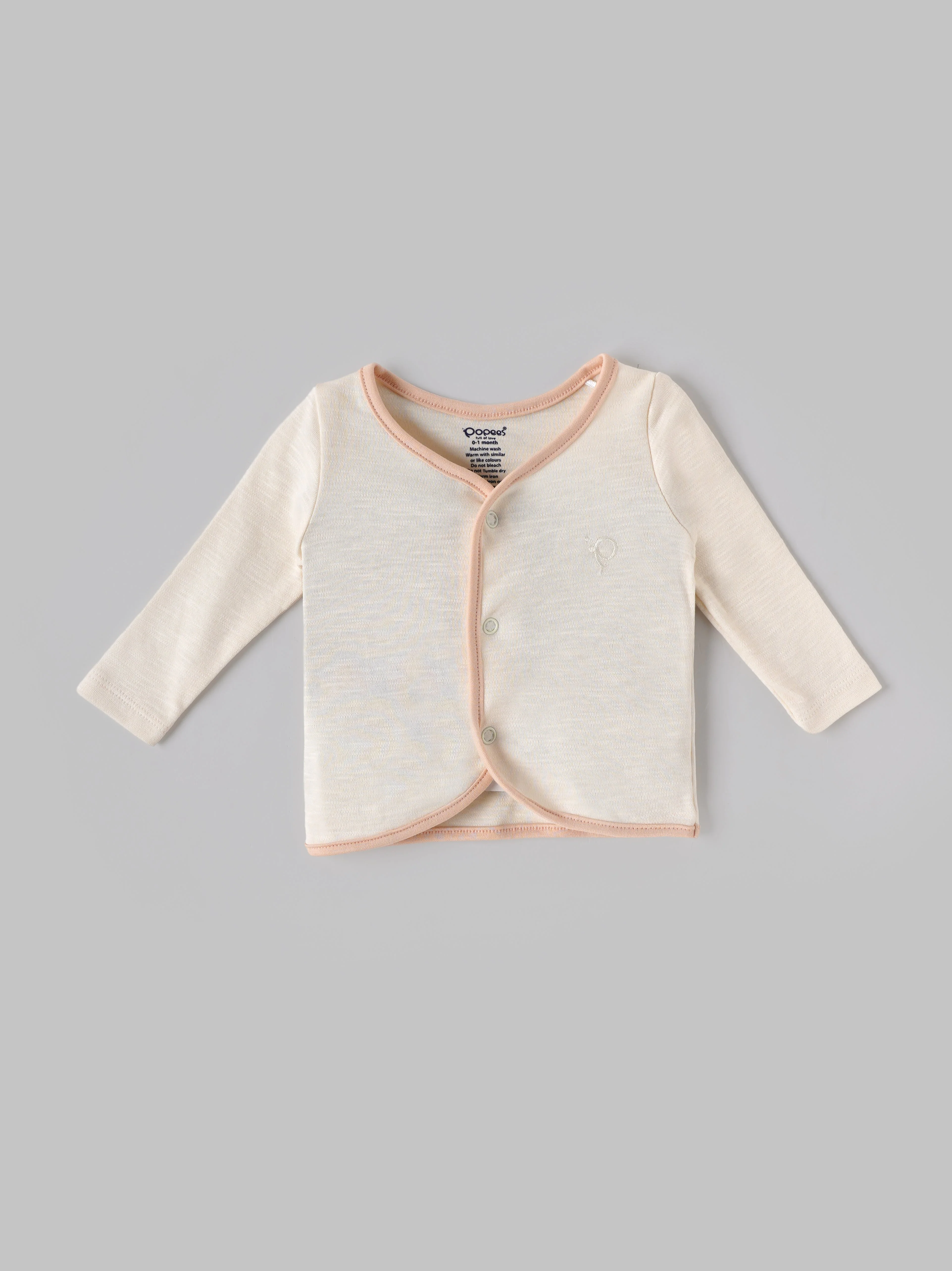 Popees Baby Boys Cotton Front Open Jabla Set |Tiny Baby, Newborn to 6 Months - Image 2