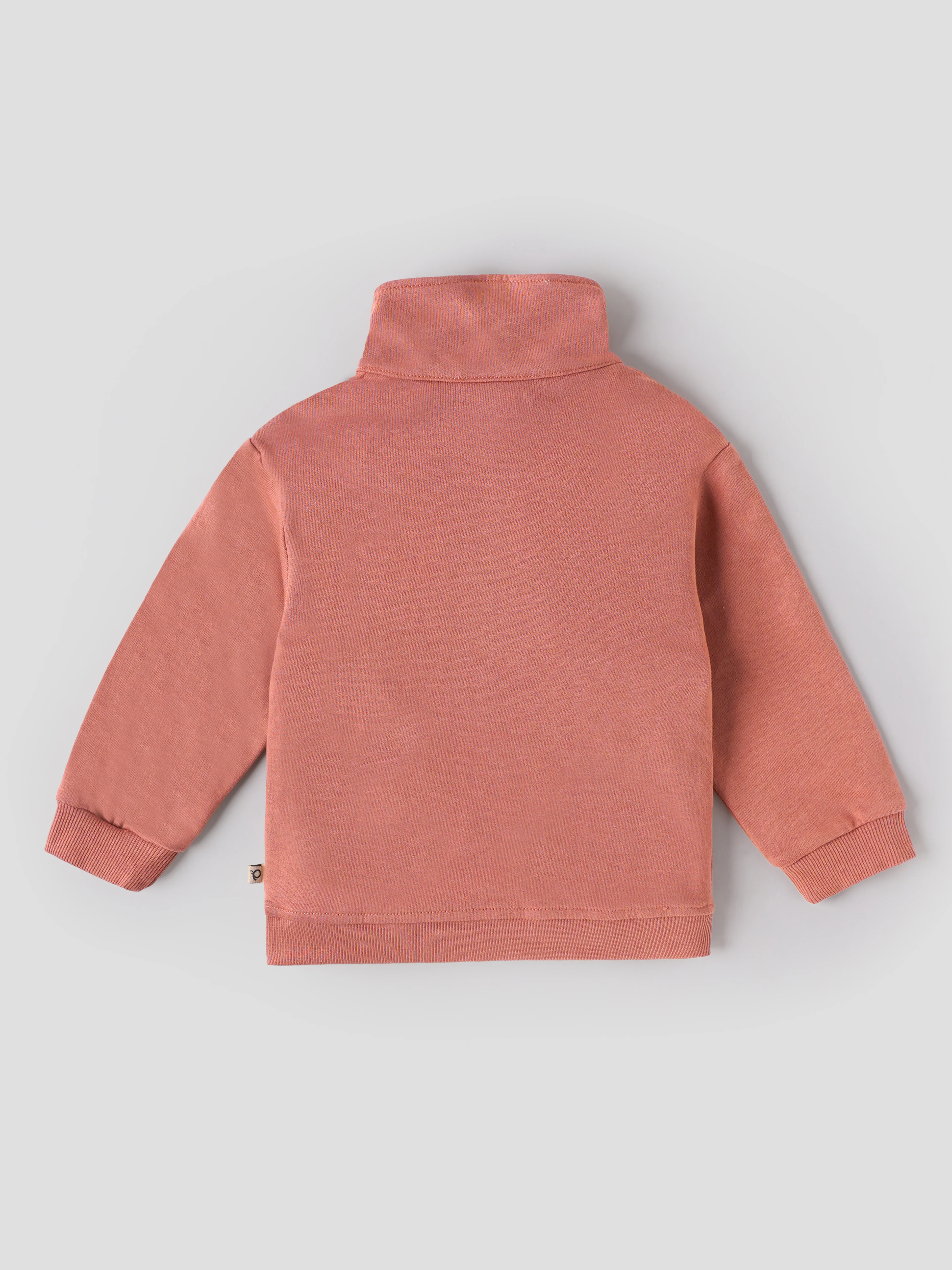 Popees Baby Boys Cotton Sweatshirt | Doodle Print High Neck Half-Zip Pullover | 3-24 Months - Image 2