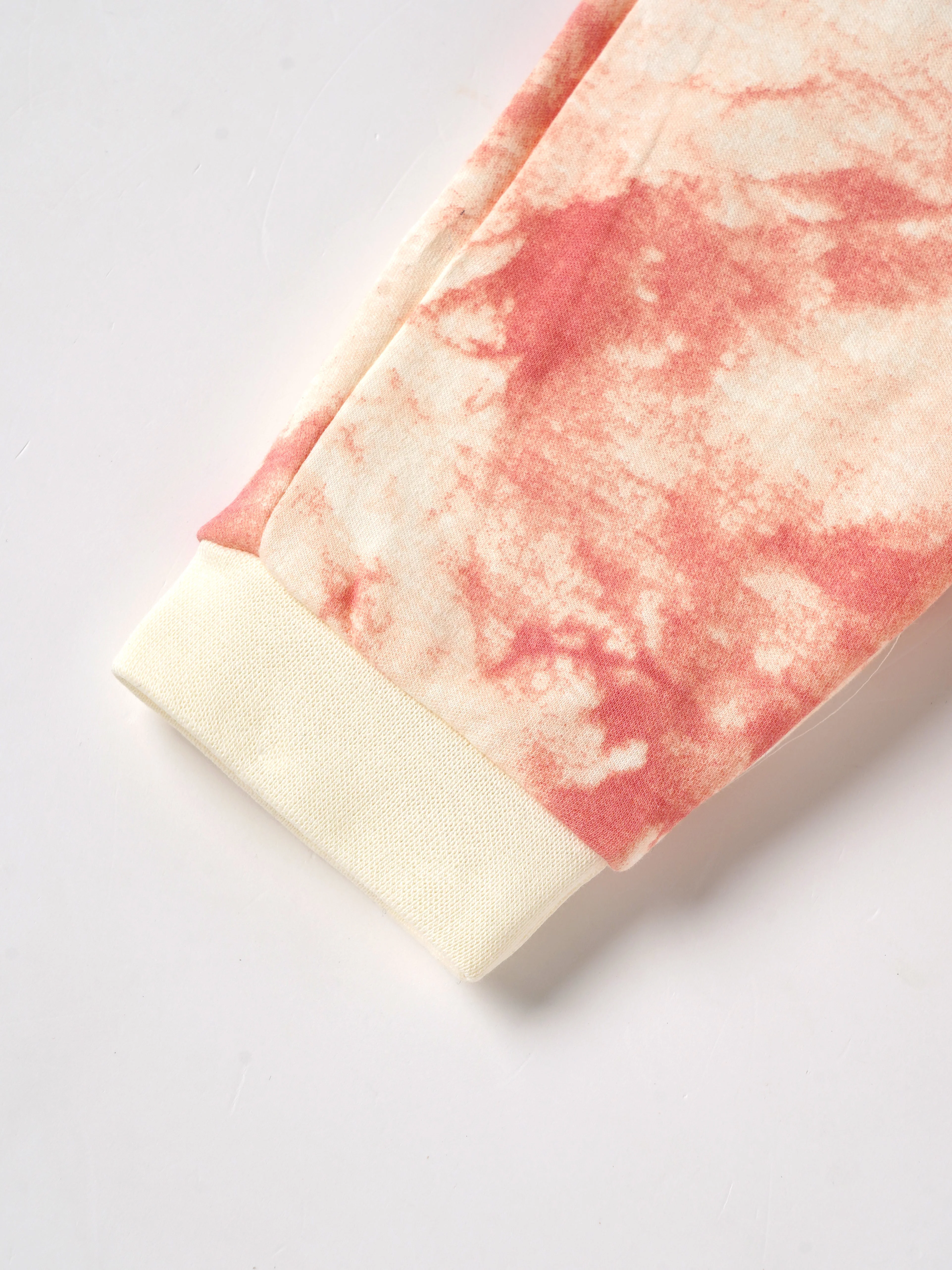 Popees Baby Boys Cotton Jogger Pants| Terracotta & Cream| 3-24 Months - Image 3