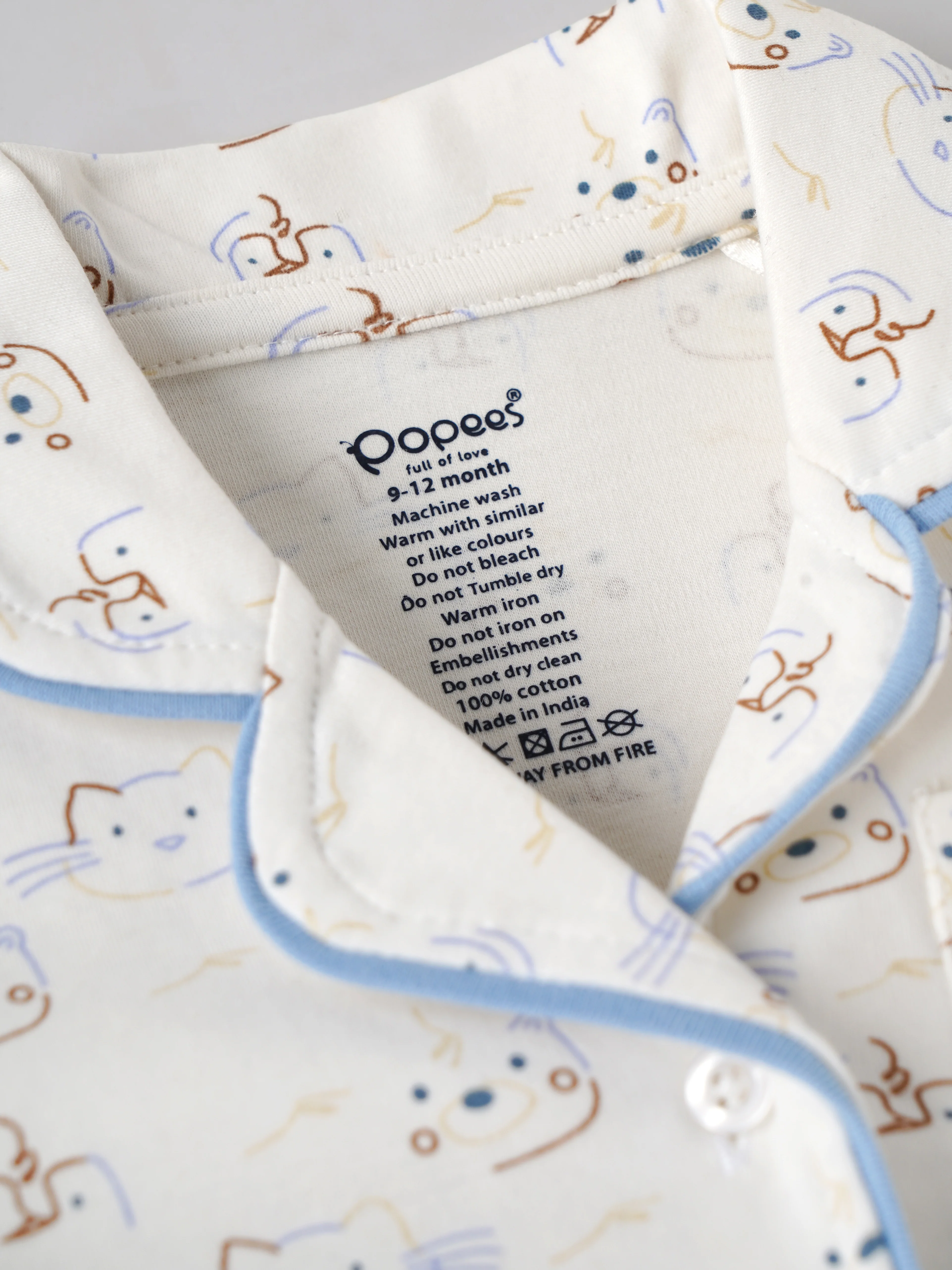 Popees Baby Boys Cotton Night Suit Set | Printed Half Sleeve Shirt & Full Length Pyjama Co-ord Set | 9 Months 4 Years - Image 4