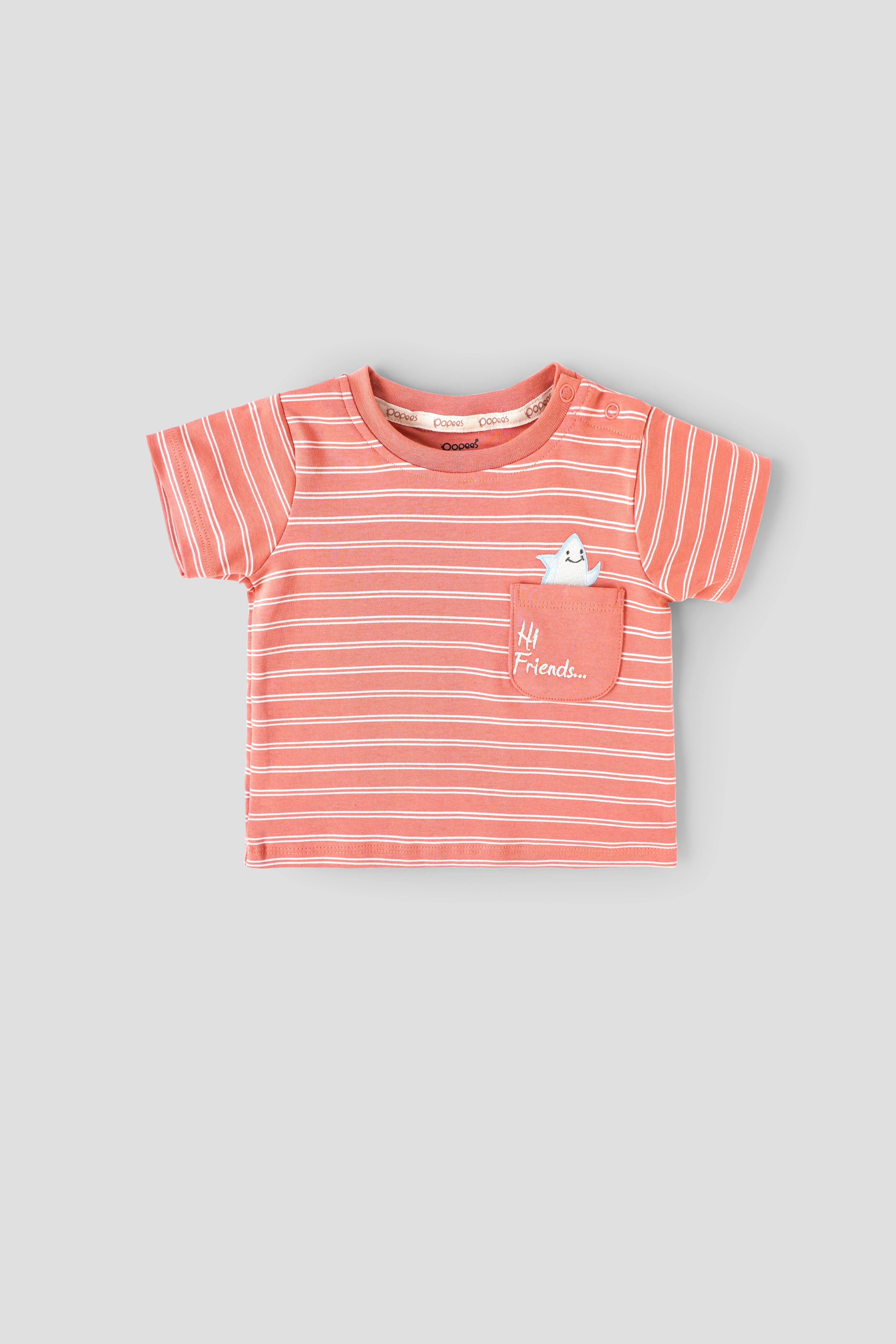 Popees Baby Boys Cotton Summer T-Shirt & Shorts Co-ord Set| 3-36 Months - Image 3