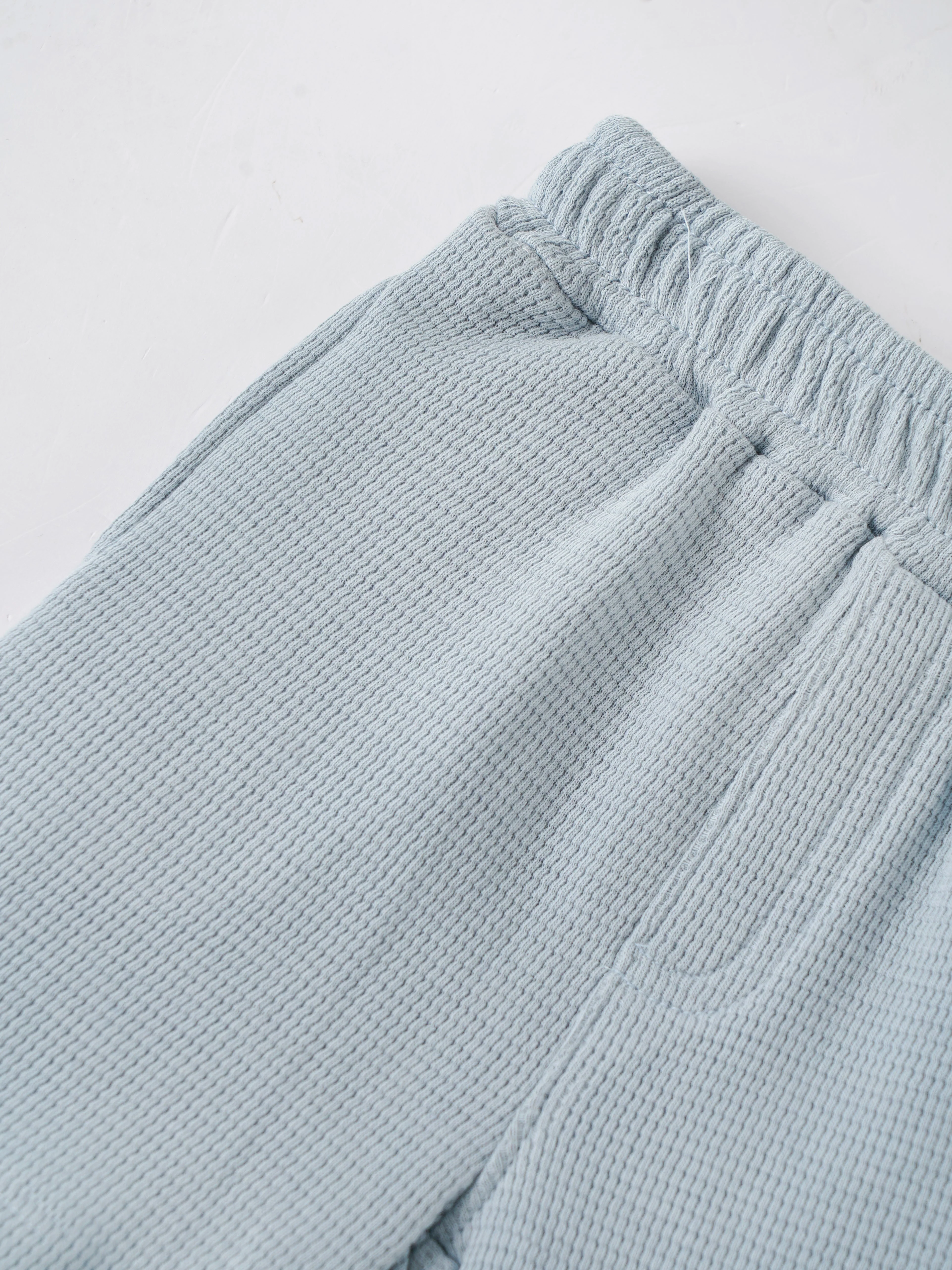 Popees Baby Boys Cotton Waffle Shorts |Soft Elastic Waist Summer Shorts (Newborn to 9 Months) - Image 3
