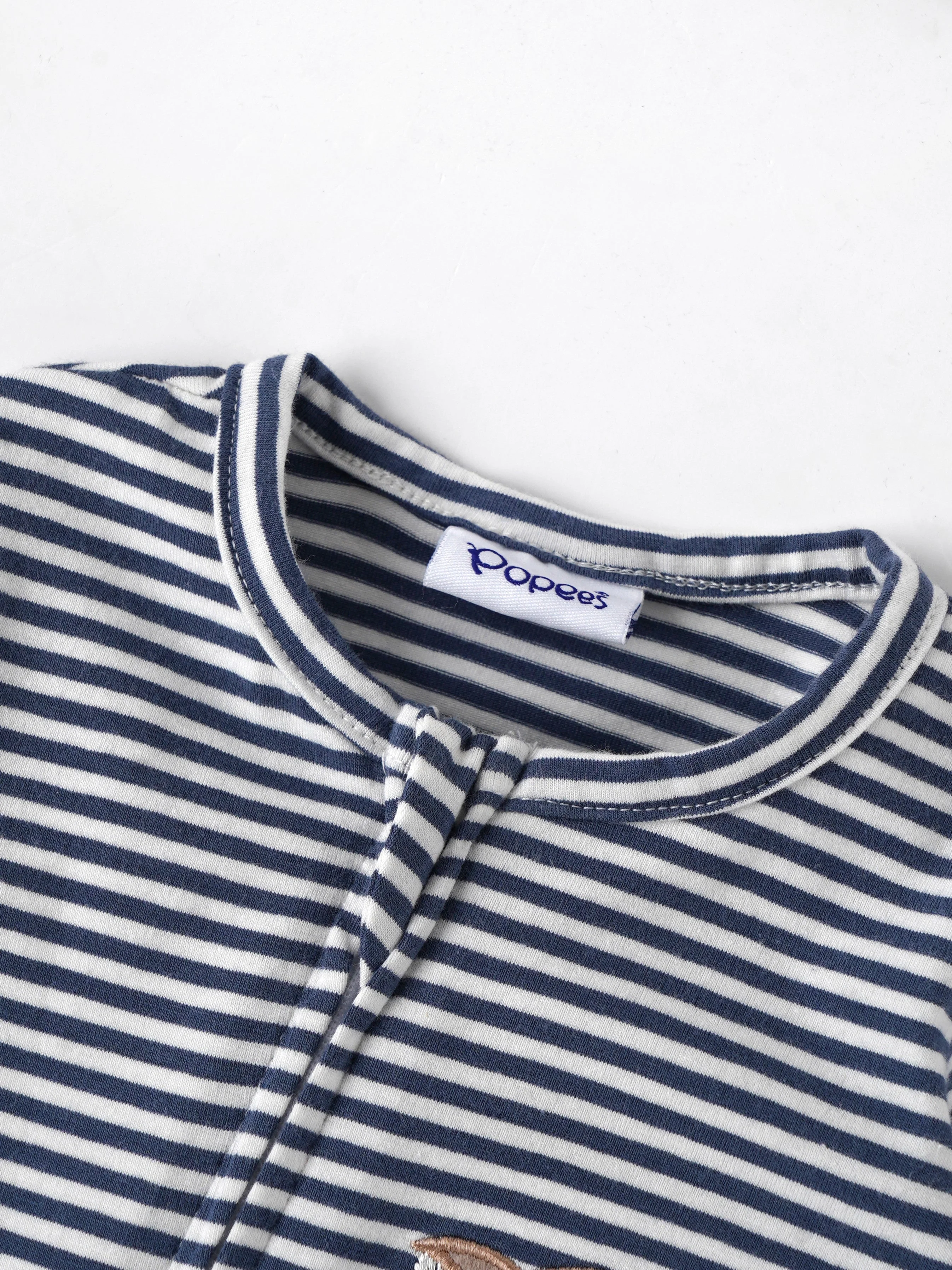 Popees Baby Boys Full Sleeves Cotton Sleepsuit| Navy Blue| Newborn To 9 Months - Image 4