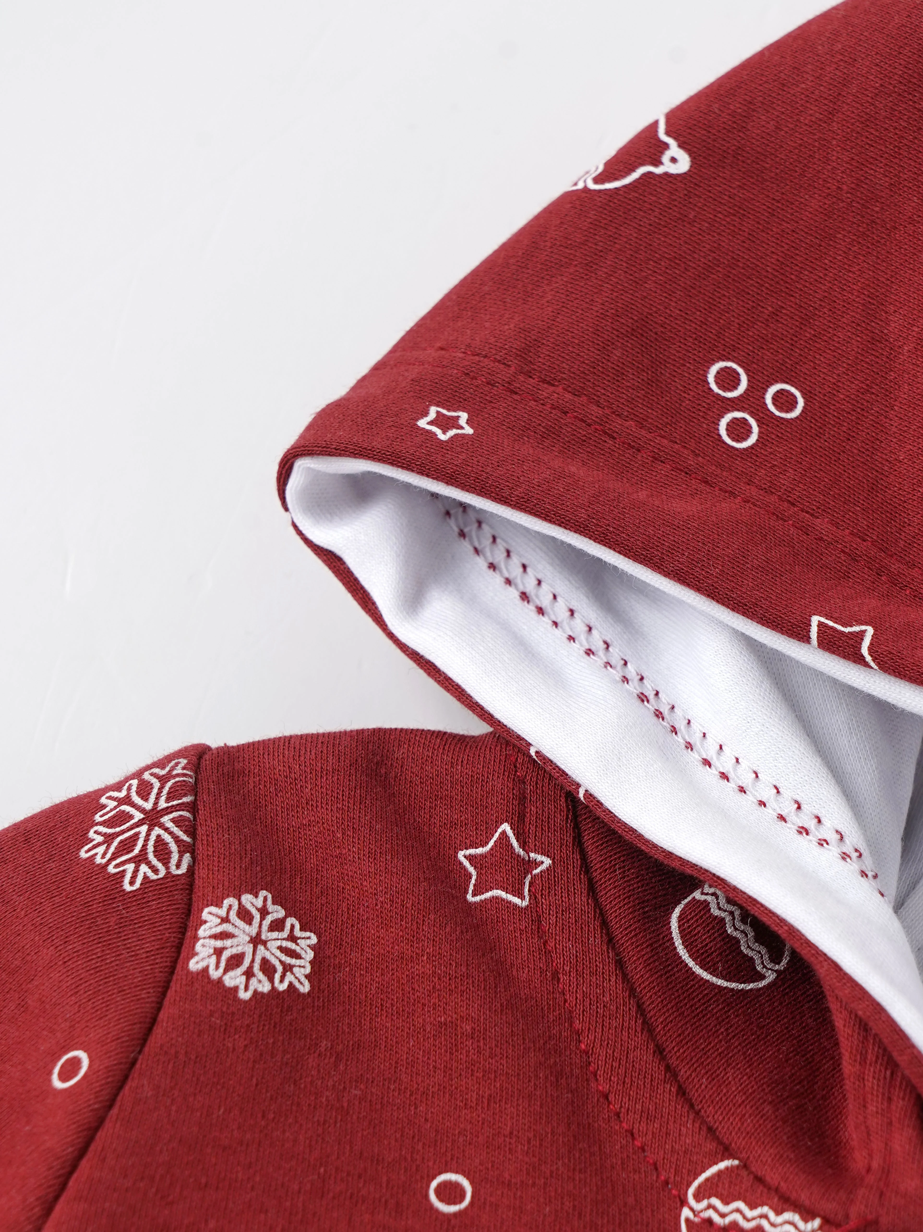 Popees Baby Boys Hooded Sleepsuit| Red| Newborn to 9 Months - Image 4