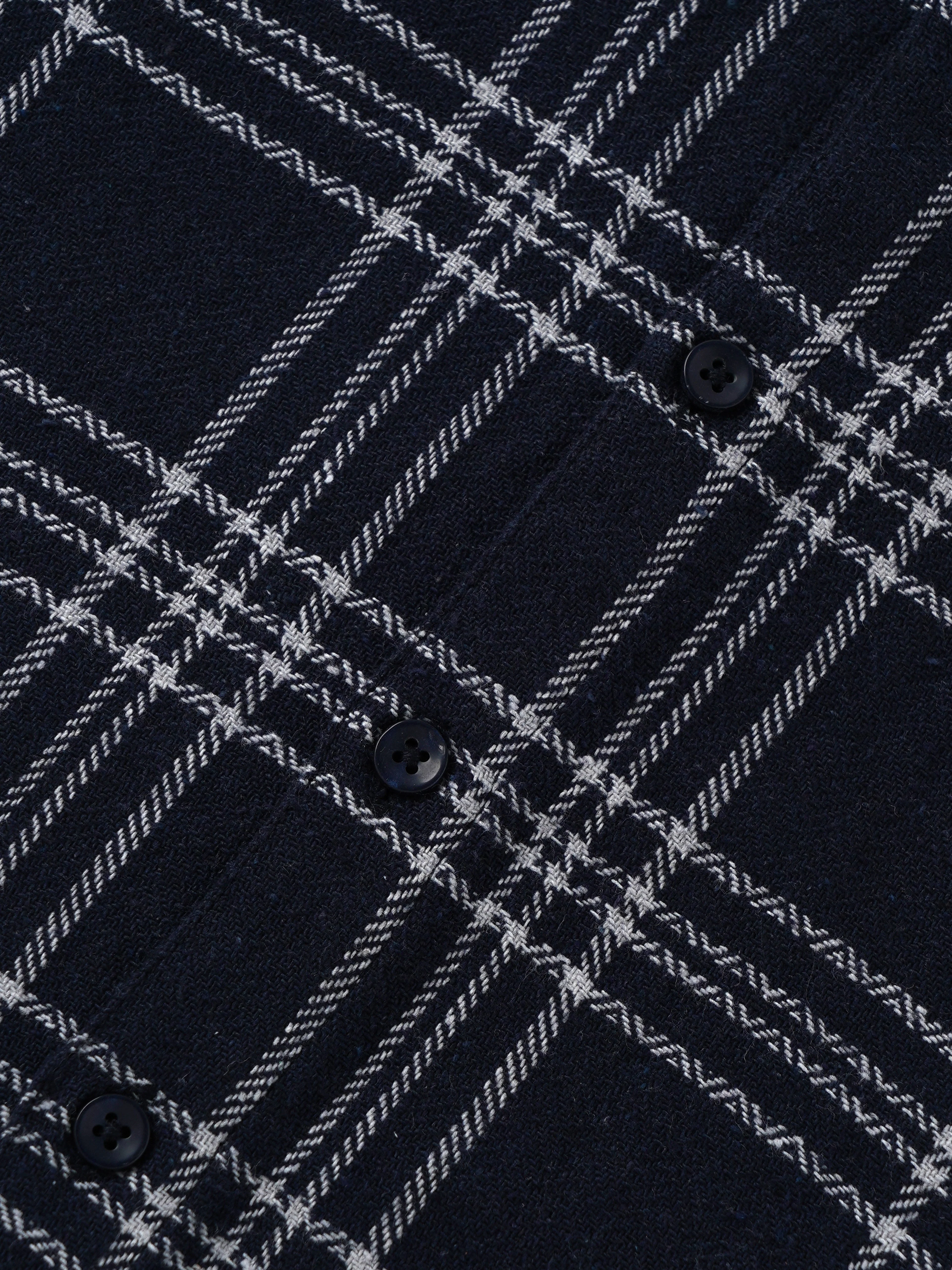 Popees Baby Boys Navy Checked Short Sleeve Cotton Shirt| Navy Blue| 9 Months to 4 Years - Image 3