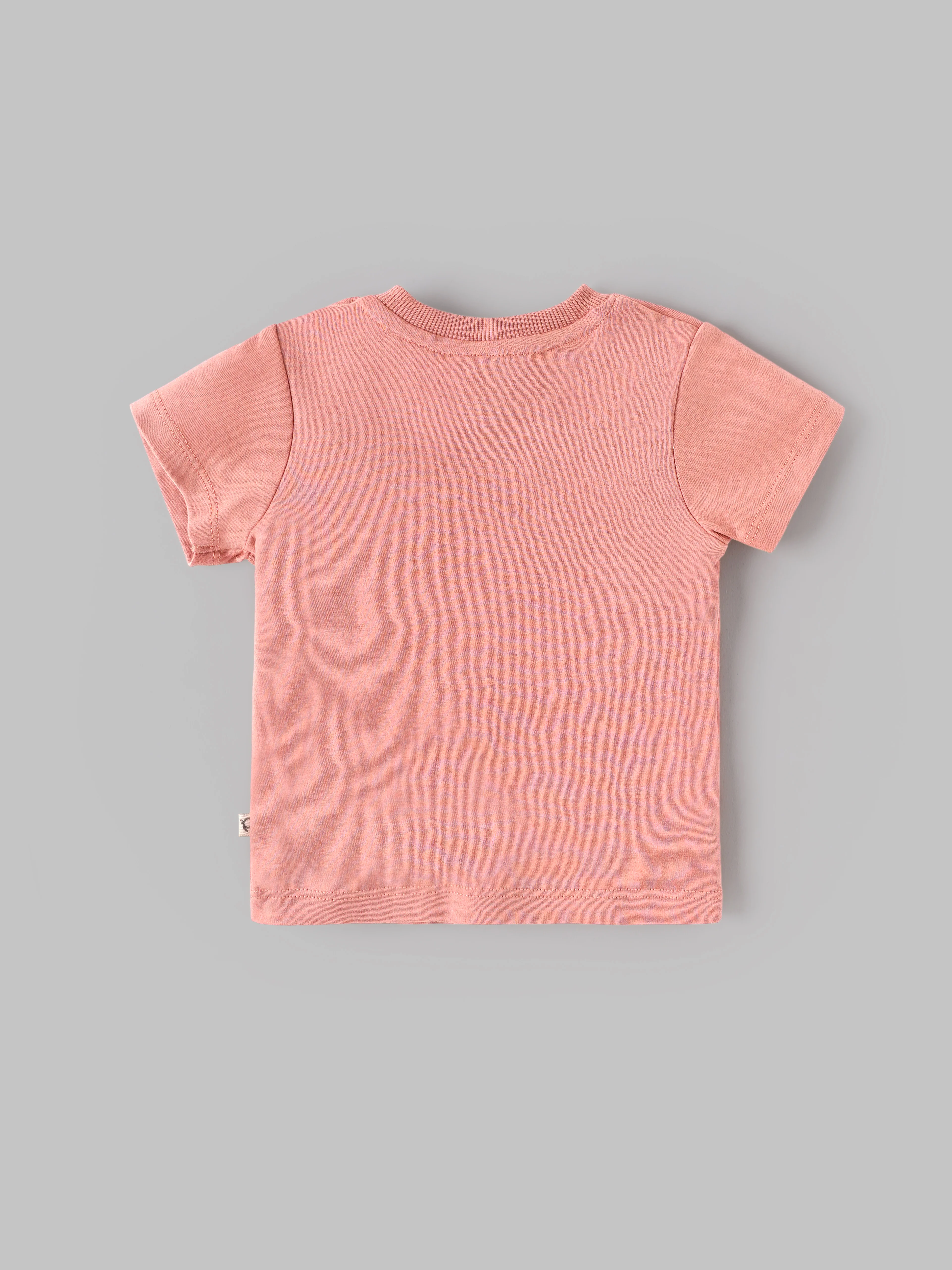Popees Baby Boys Printed T-Shirt | Cameo Brown | 3-24 Months - Image 2