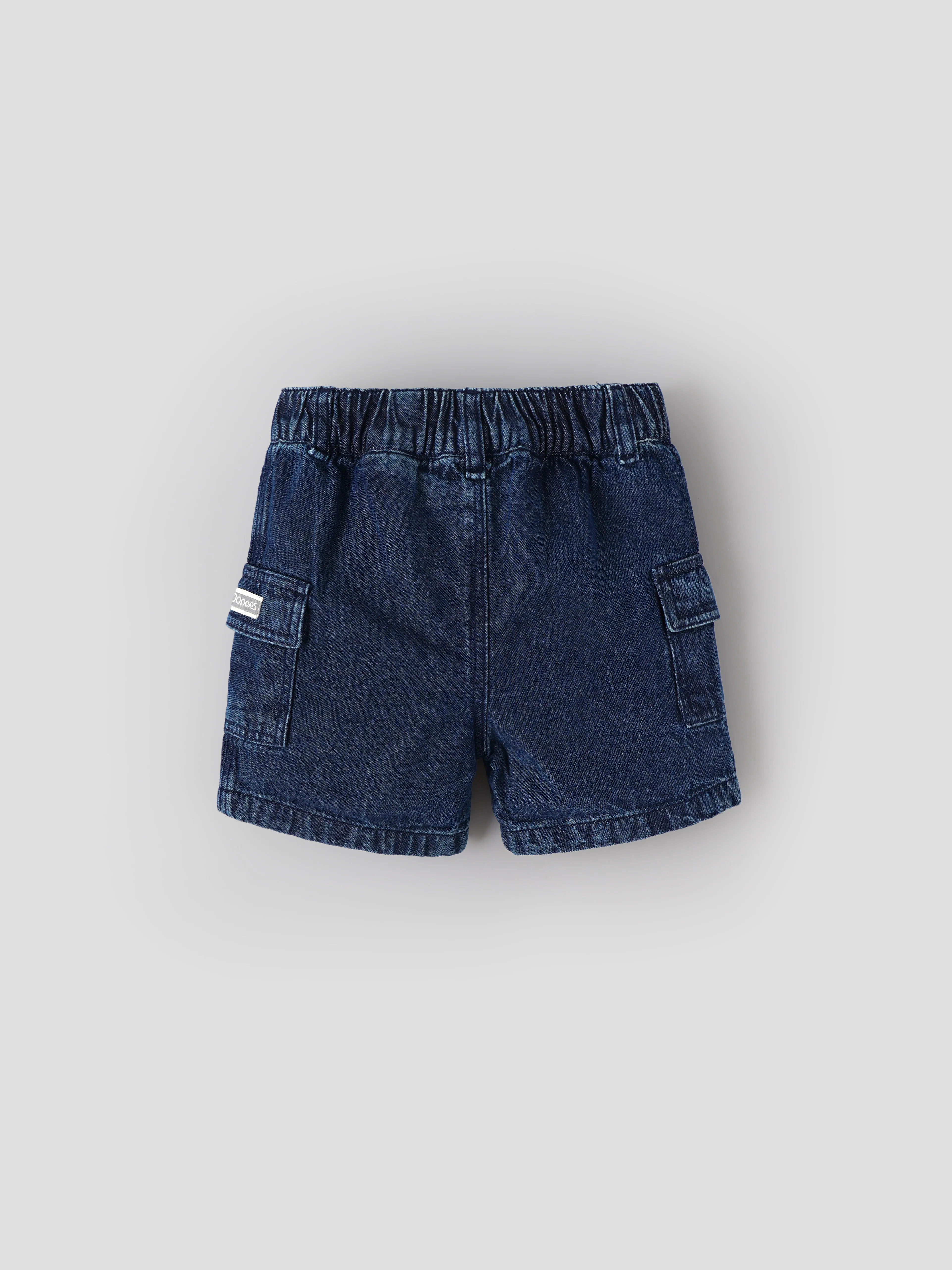 Popees Baby Boys Denim Shorts | Blue | 3 Months To 24 Months - Image 2