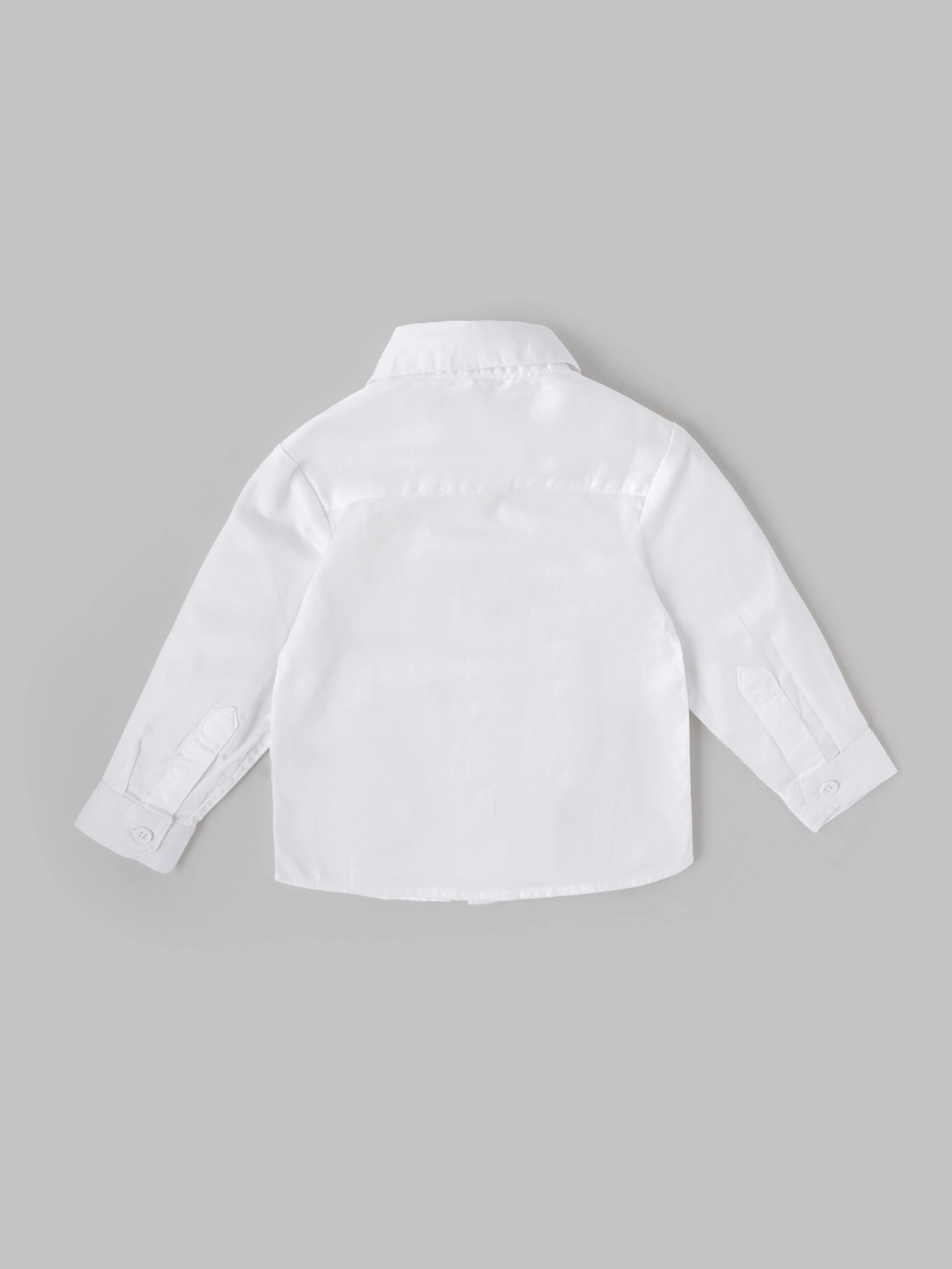 Popees Baby Boys White Full Sleeve Formal Shirt| 9 Months to 4 Years - Image 2