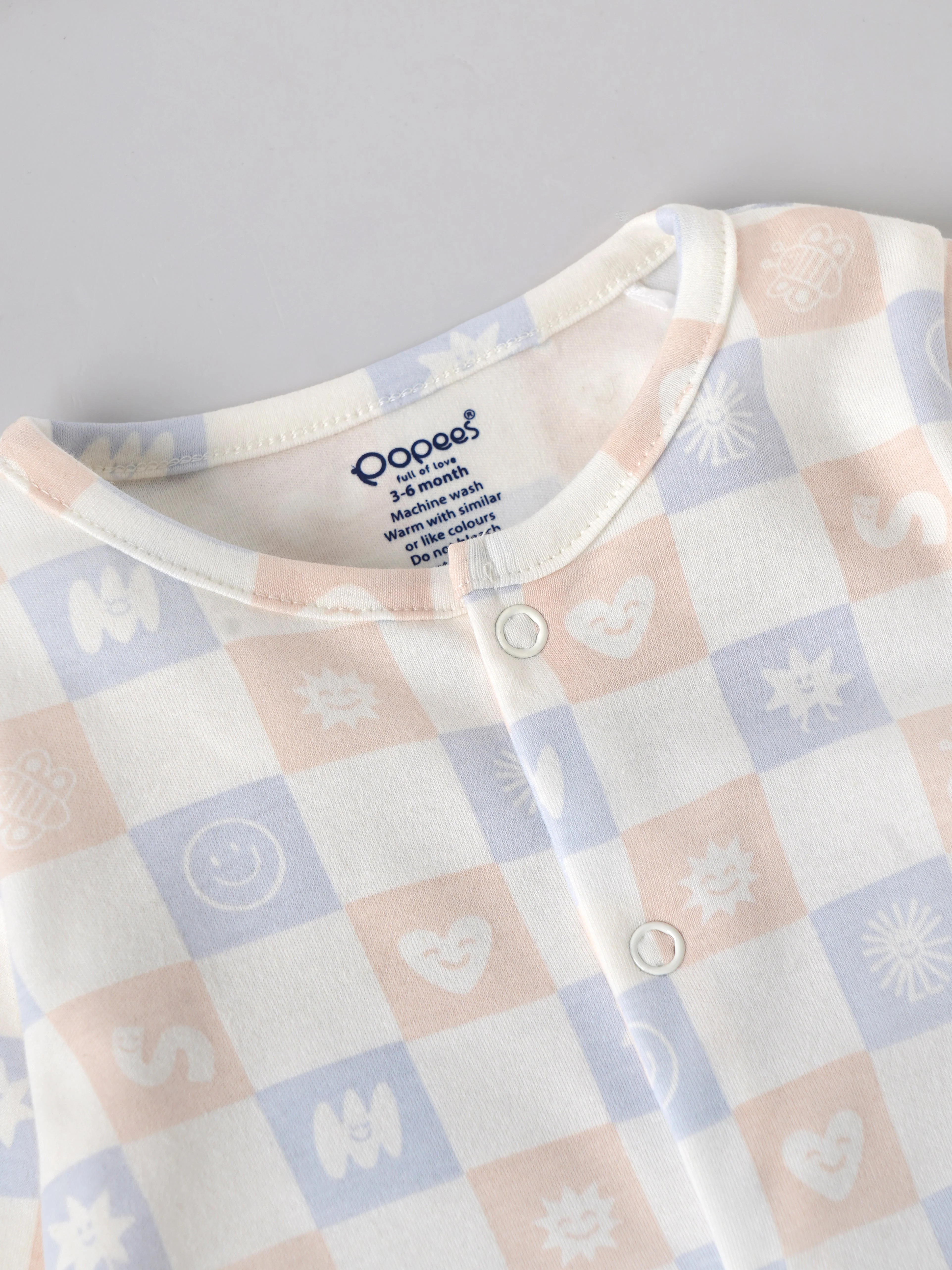 Popees Baby Boys Sleepsuit with Snap Buttons |Tiny Baby, Newborn to 6 M - Image 3