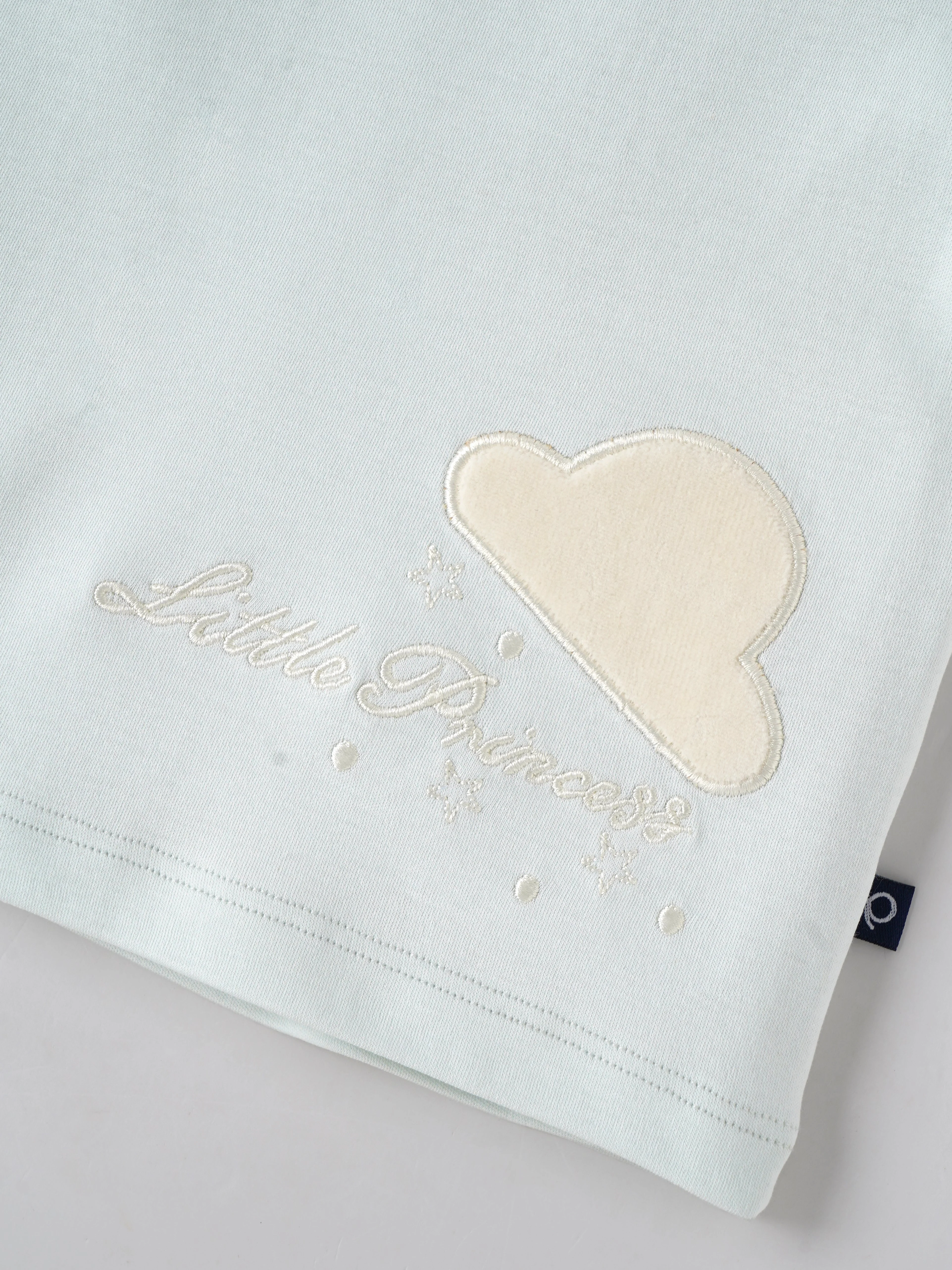 Popees Baby Girl Cotton T-Shirt with Heart Applique |Newborn to 9 M - Image 3