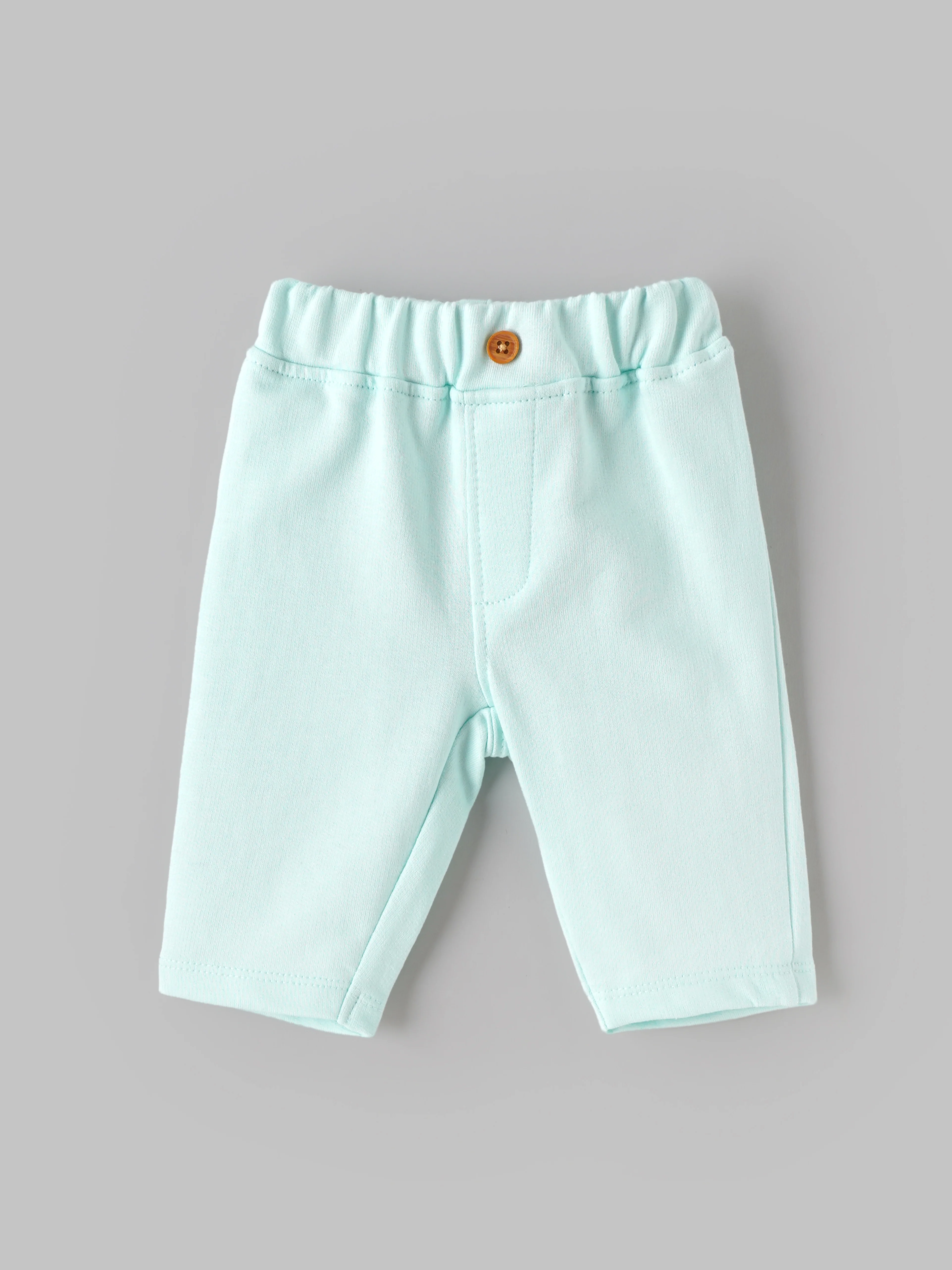 Popees Baby Girls Cotton Coordinated Set | Cream & Sky Blue | Newborn to 9 Months - Image 3