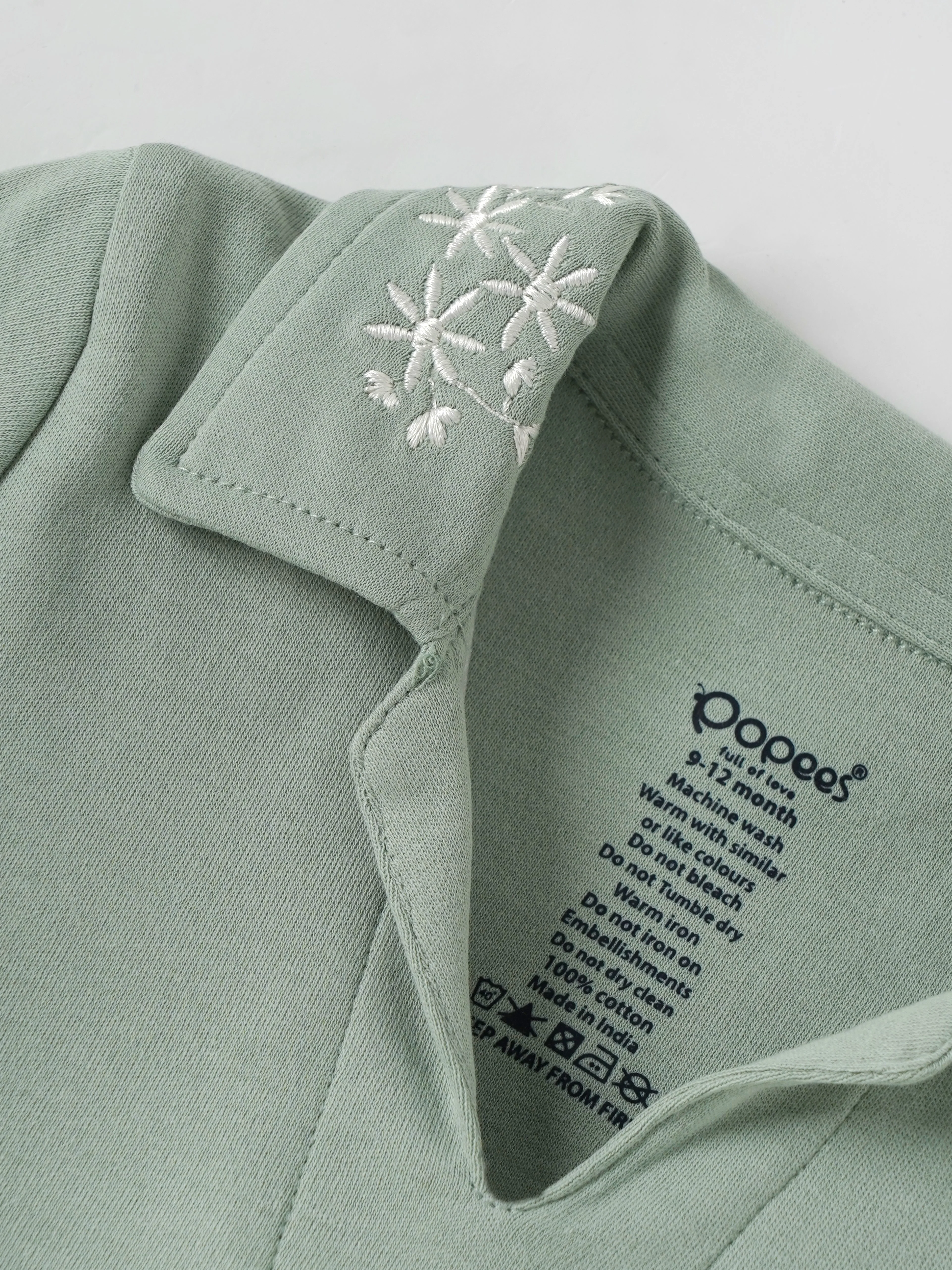 Popees Baby Girls Cotton Embroidered Top| 9 Months to 4 Years - Image 2