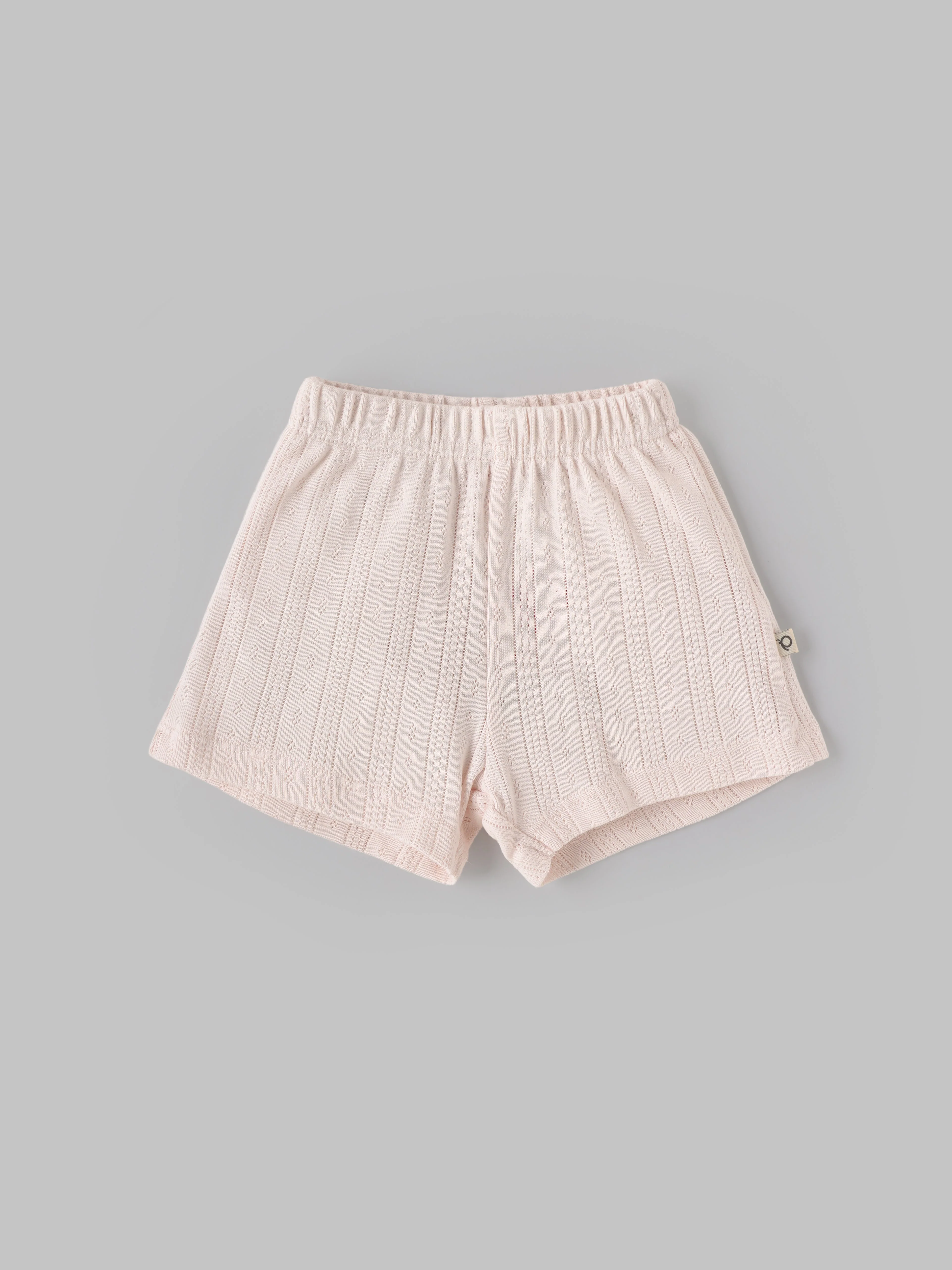 Popees Baby Girls Cotton Shorts Pack of 2 |Soft Solid & Floral Pull-On Shorts with Elastic Waist |Newborn–9 Months - Image 2