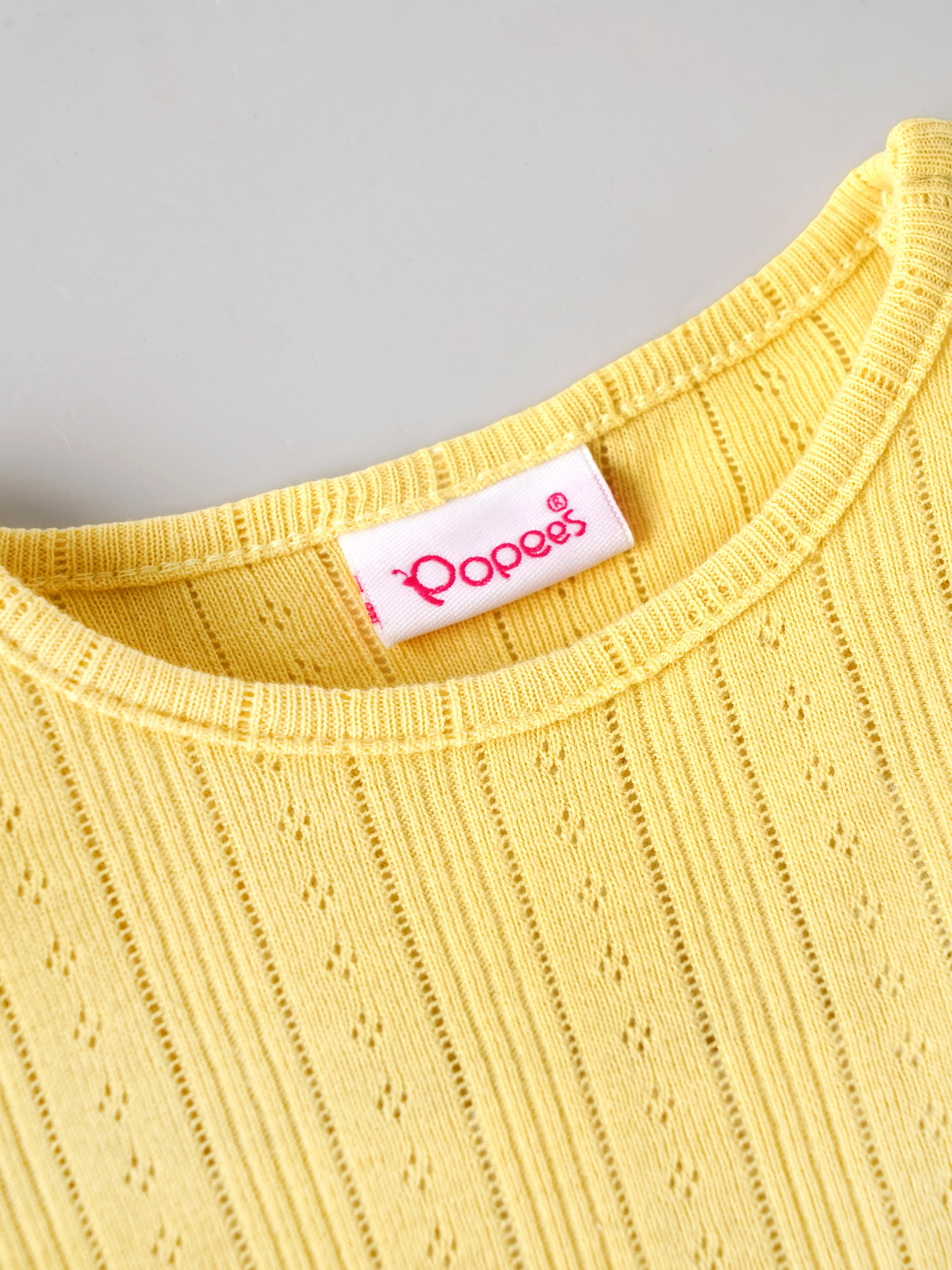 Popees Baby Girls Floral Embroidered Full Sleeve T-Shirt | Soft Pointelle Cotton Knit Top |3-24 Months - Image 5