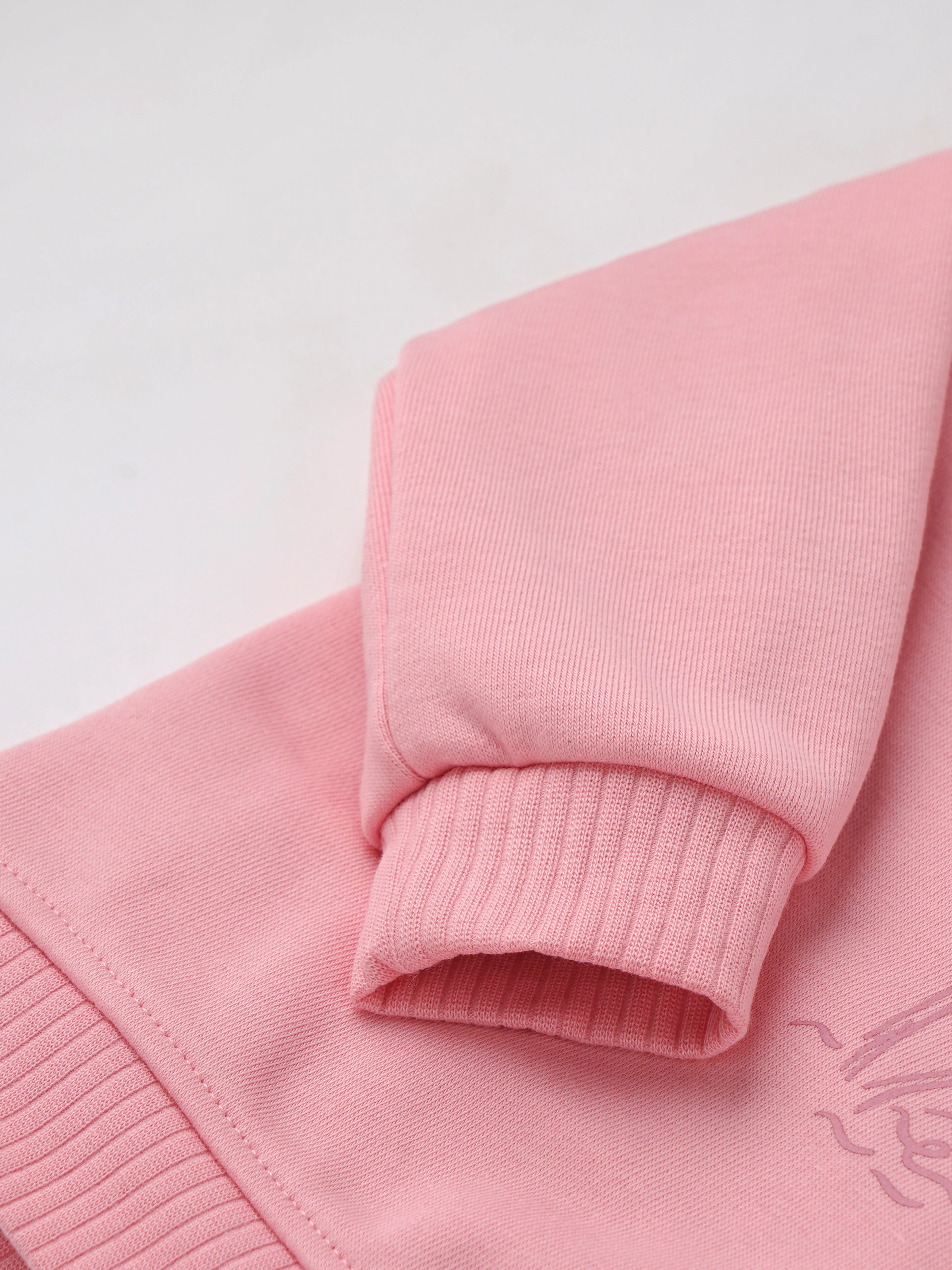 Popees Baby Girls Full Sleeves Cotton Sweatshirt| Pink| 3-36 Months - Image 3