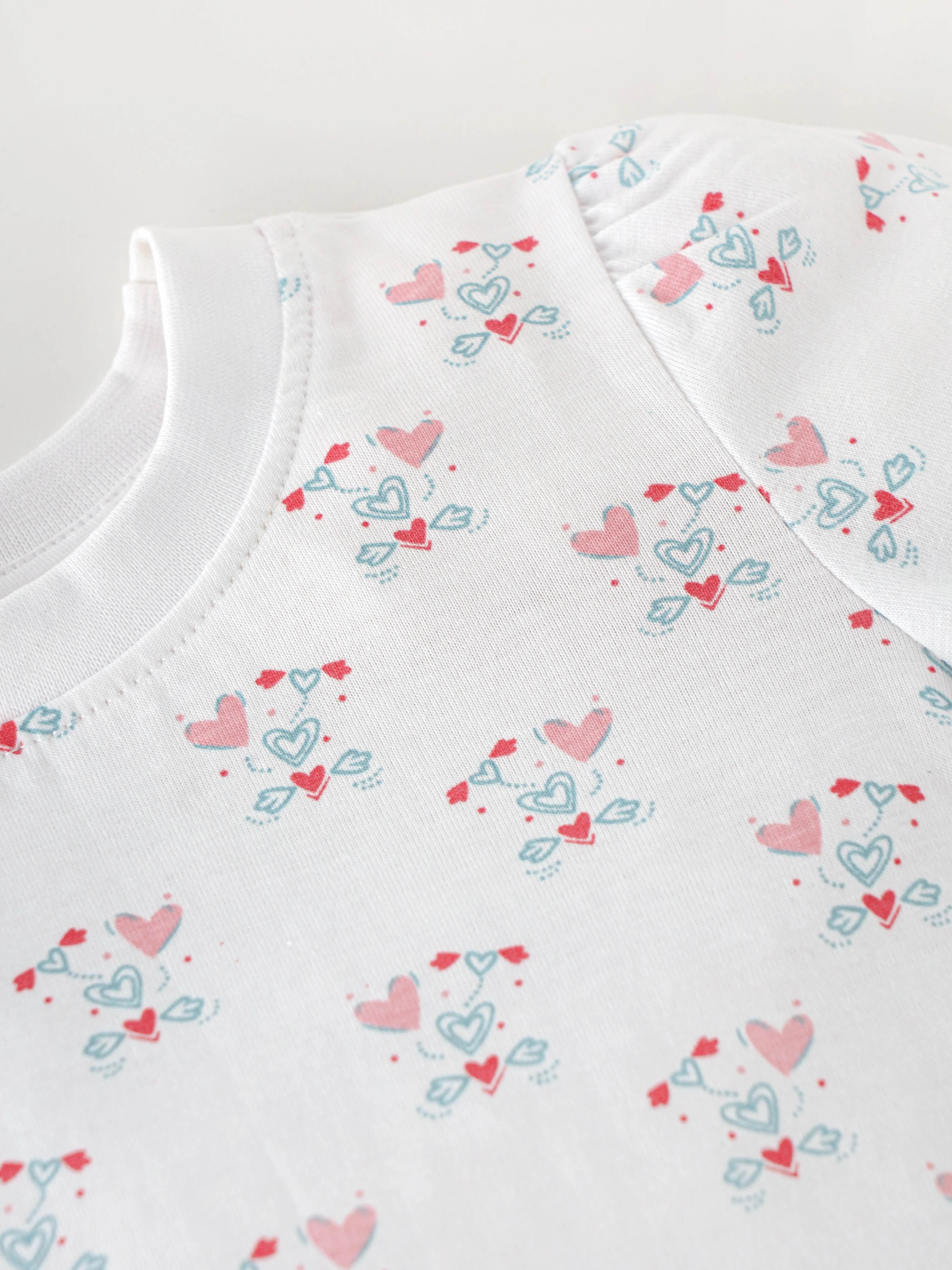 Popees Baby Girls Short Sleeve Cotton T-Shirt| White| 1-8 Years - Image 3