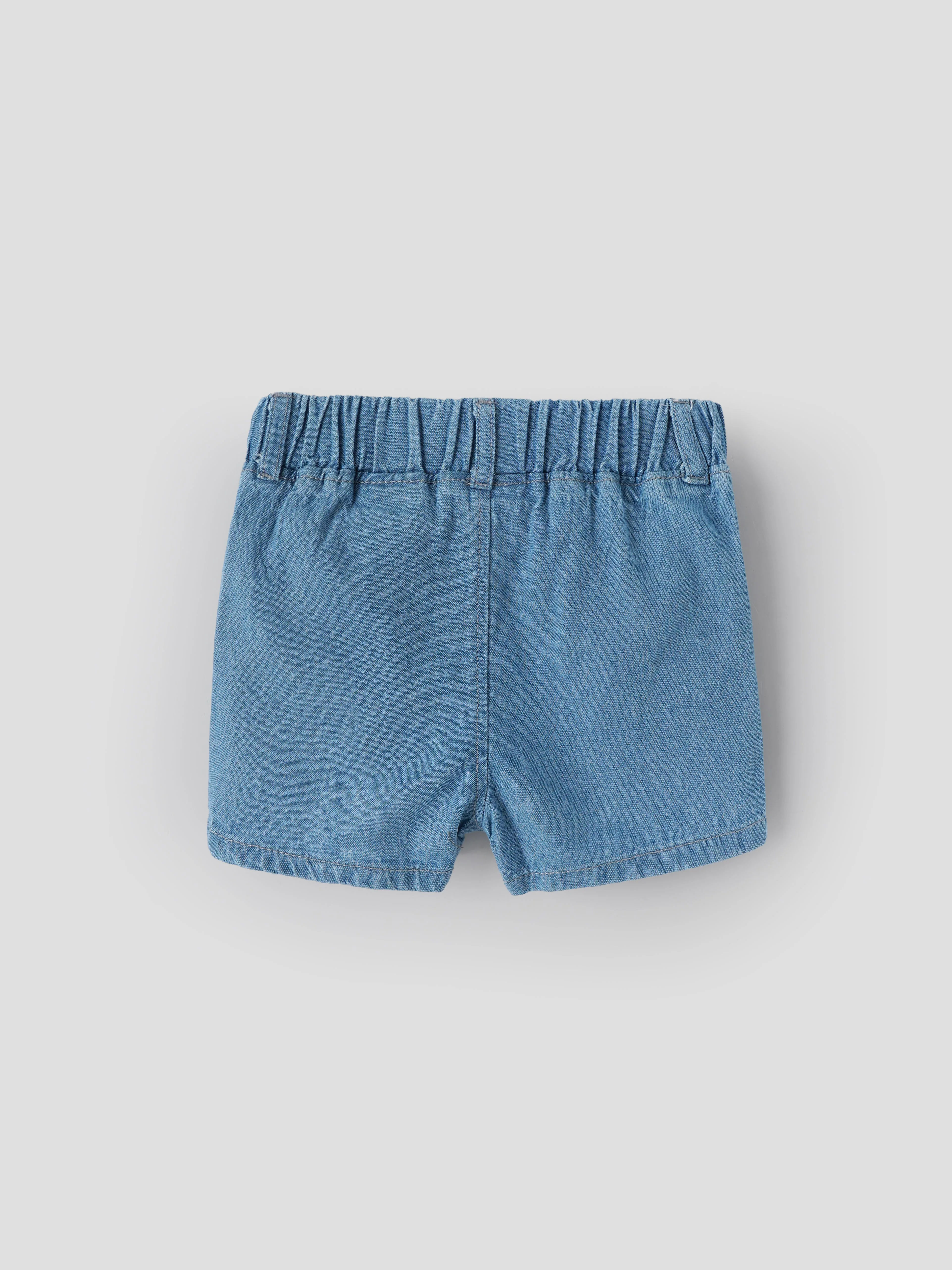 Popees Baby Girls Soft Denim Shorts| Blue| 9 Months To 4 Years - Image 2