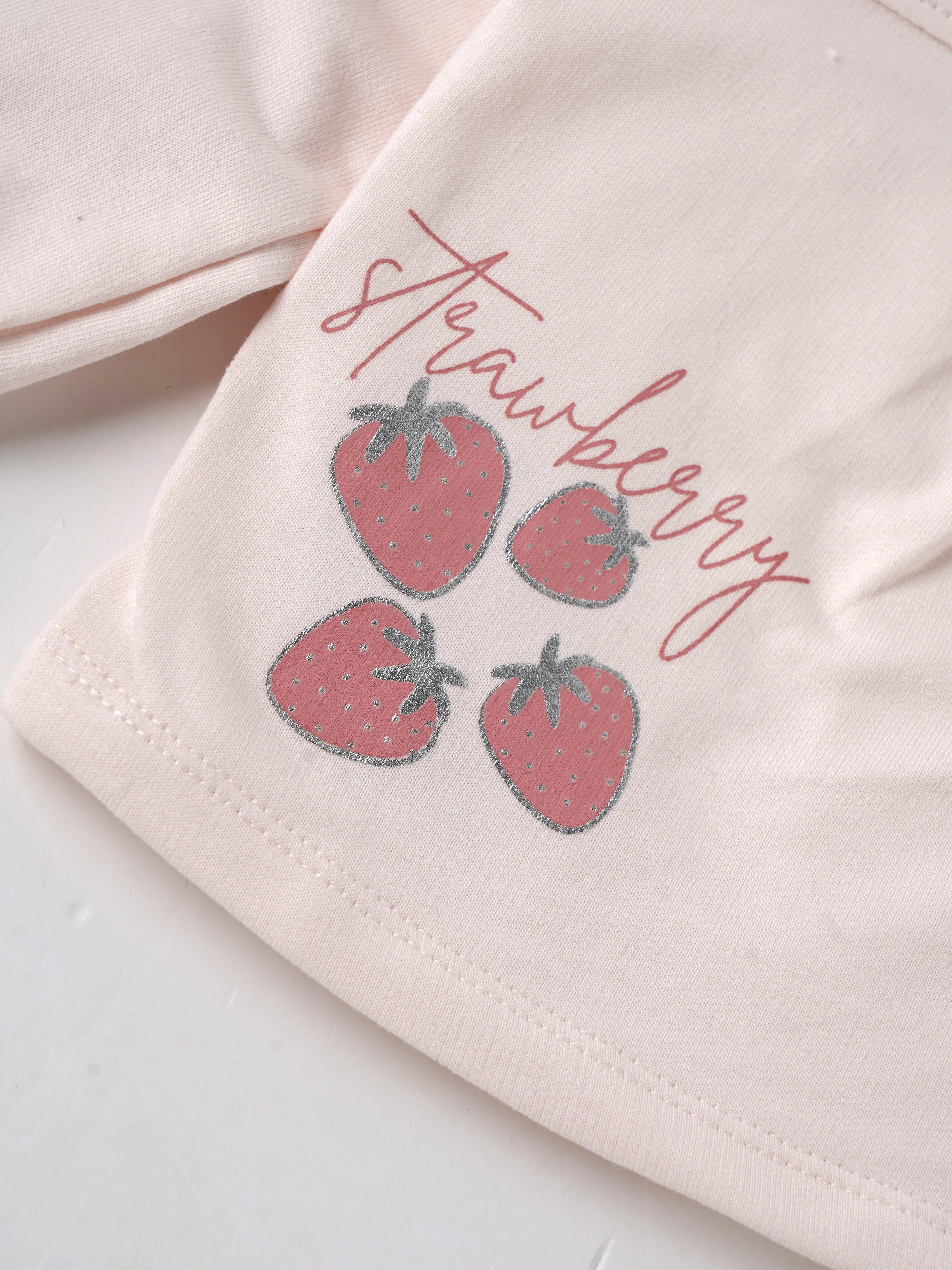 Popees Baby Girls Strawberry Print Full Sleeve Top| Pink| Newborn to 9 Months - Image 4