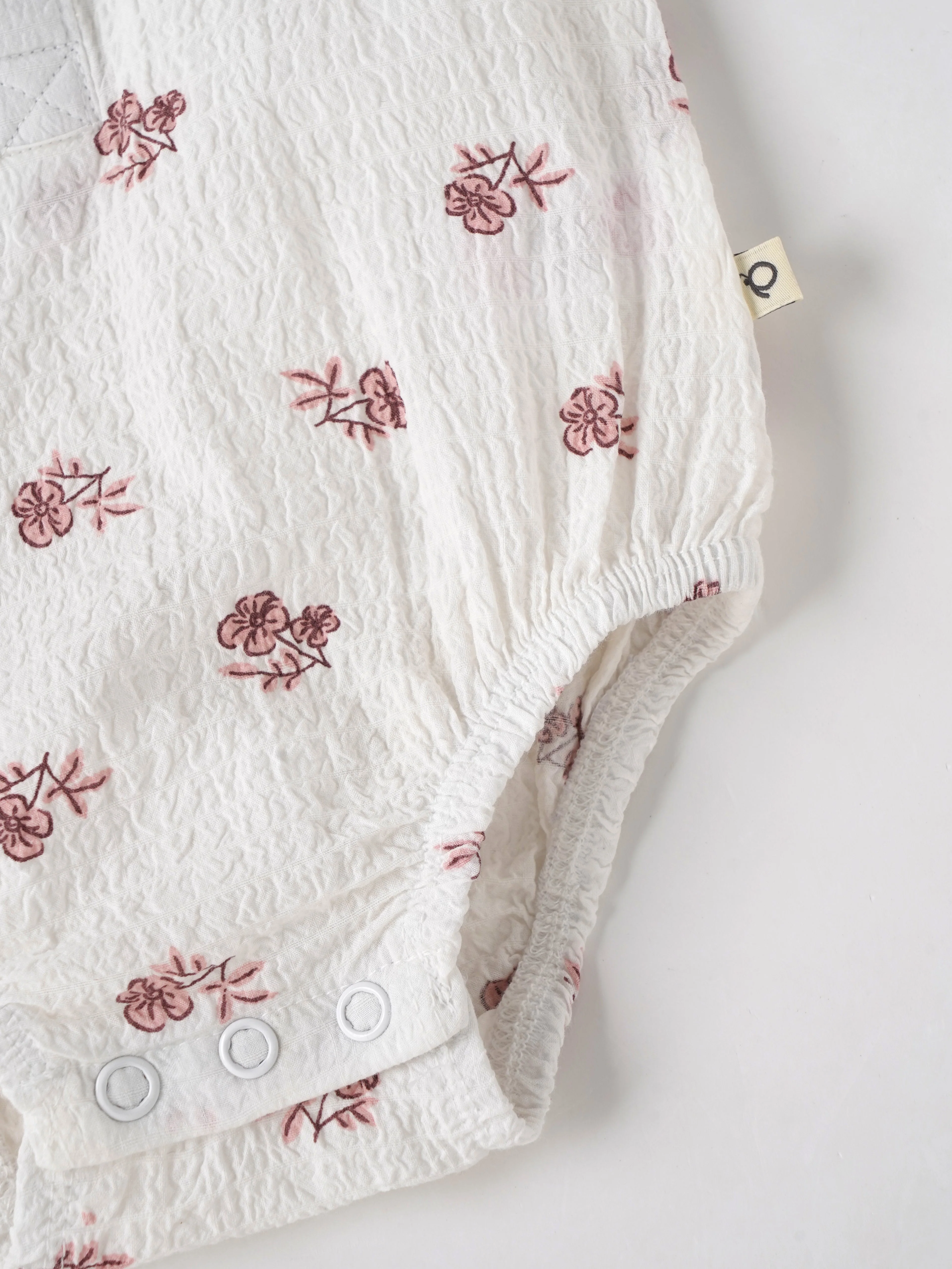 Popees Baby Cotton Muslin Sleeveless Bodysuit |Soft Floral Onesie with Snap Closure (Newborn–9 Months) - Image 3