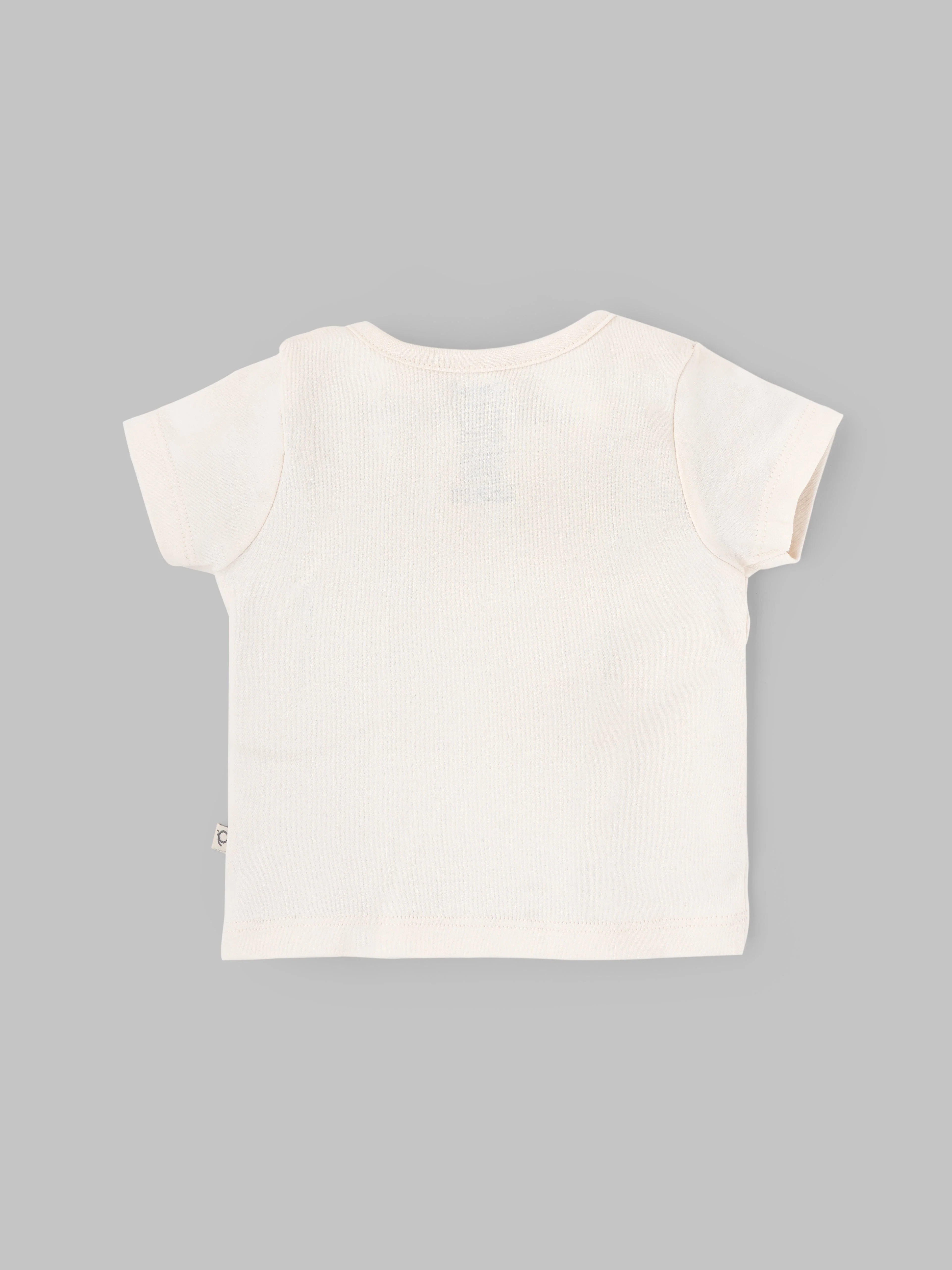 Popees Baby Unisex Cotton Front Open Jabla Set (Pack of 2)| Cream| Tiny Baby To 9 Months - Image 2