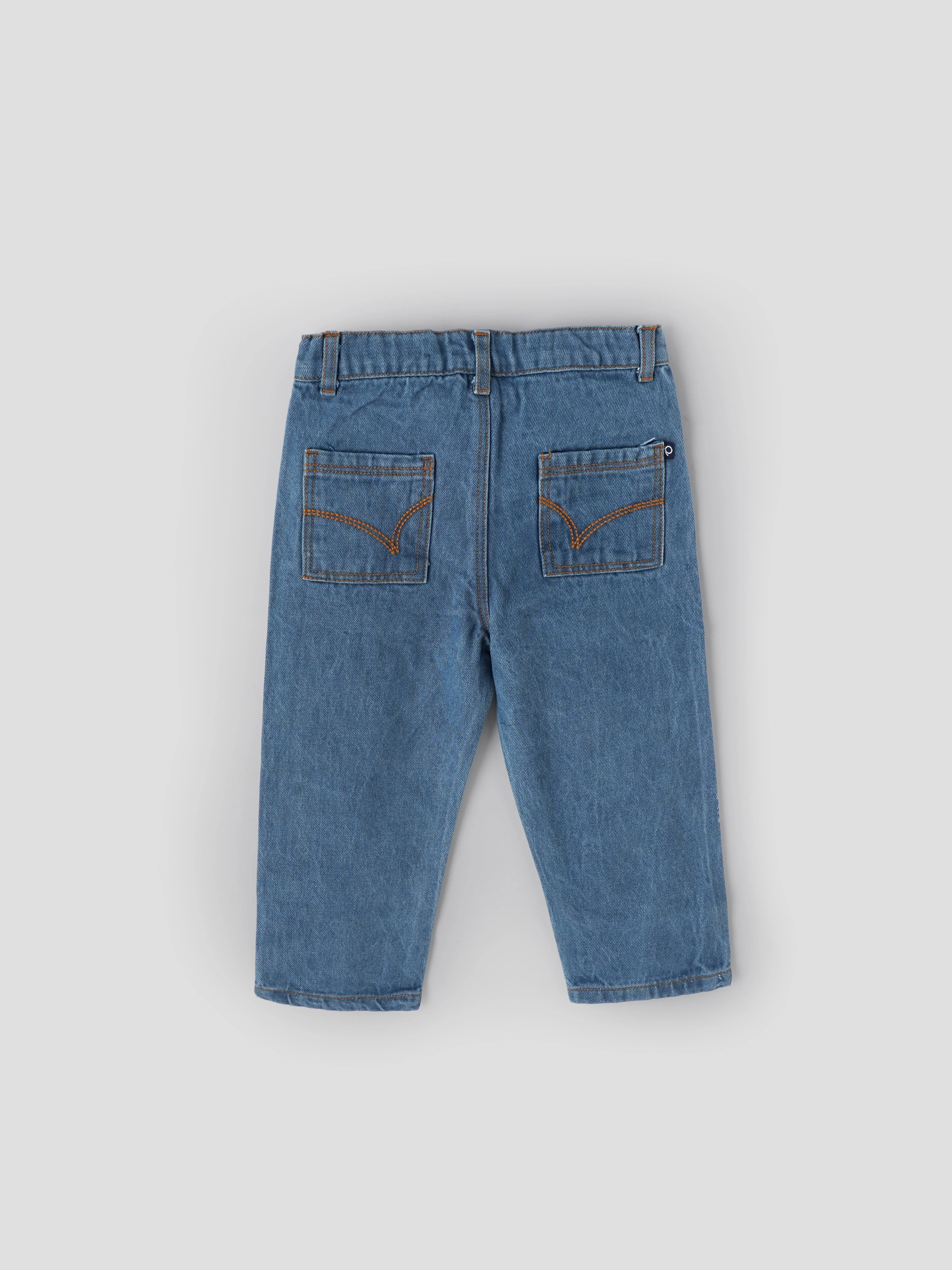 Popees Boys Denim Jeans| Medium Blue | Regular Fit | 9 Months to 4 Years - Image 2