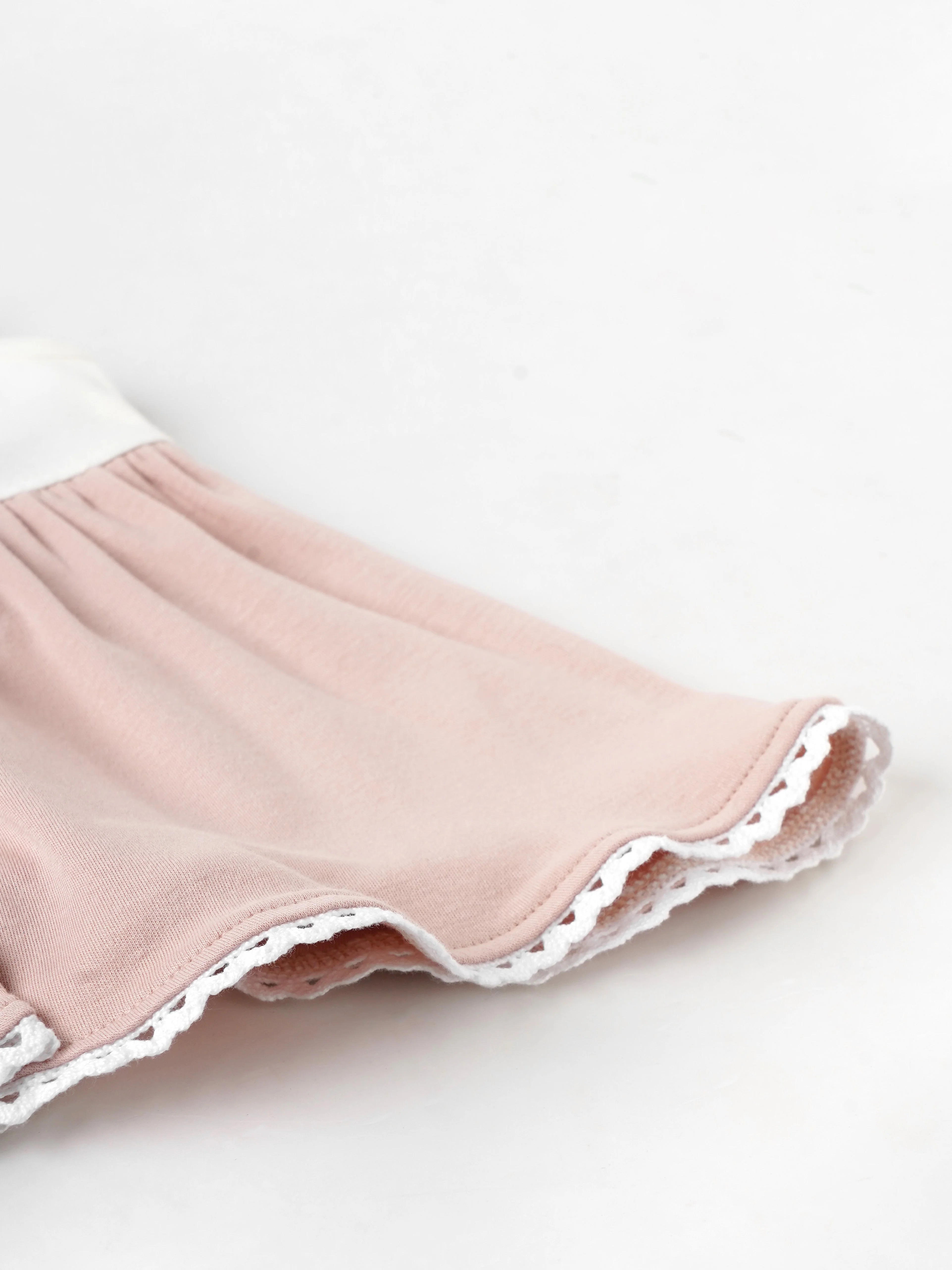 Popees Girls Sleeveless Front Open Dress (0-9 Months) Made of Organic Bamboo Cotton Fabric - Image 4