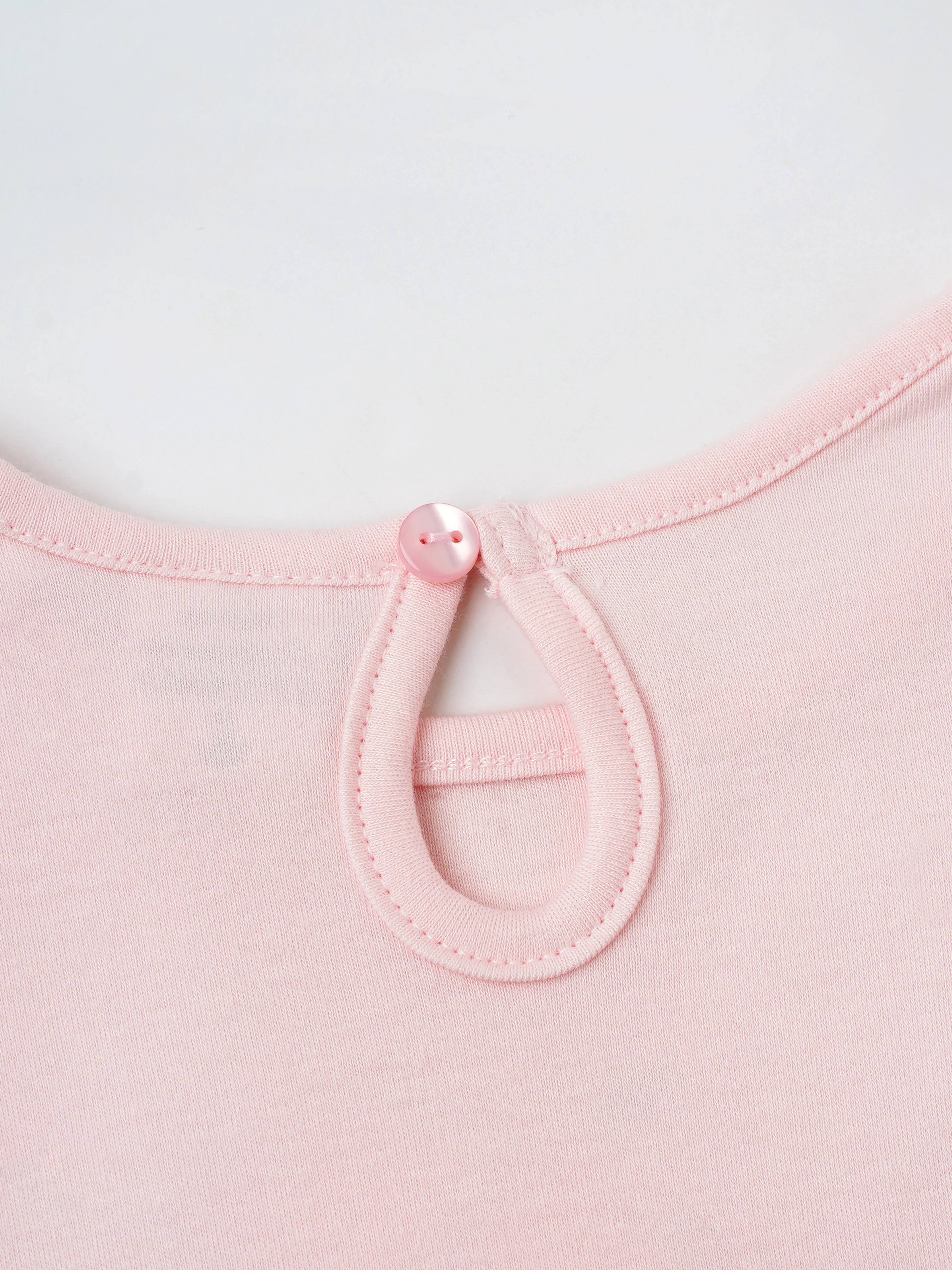 Popees Short Sleeve Back Open Co-ord Set (0-9 Months)For Girls Made of Organic Bamboo Cotton Fabric - Image 5