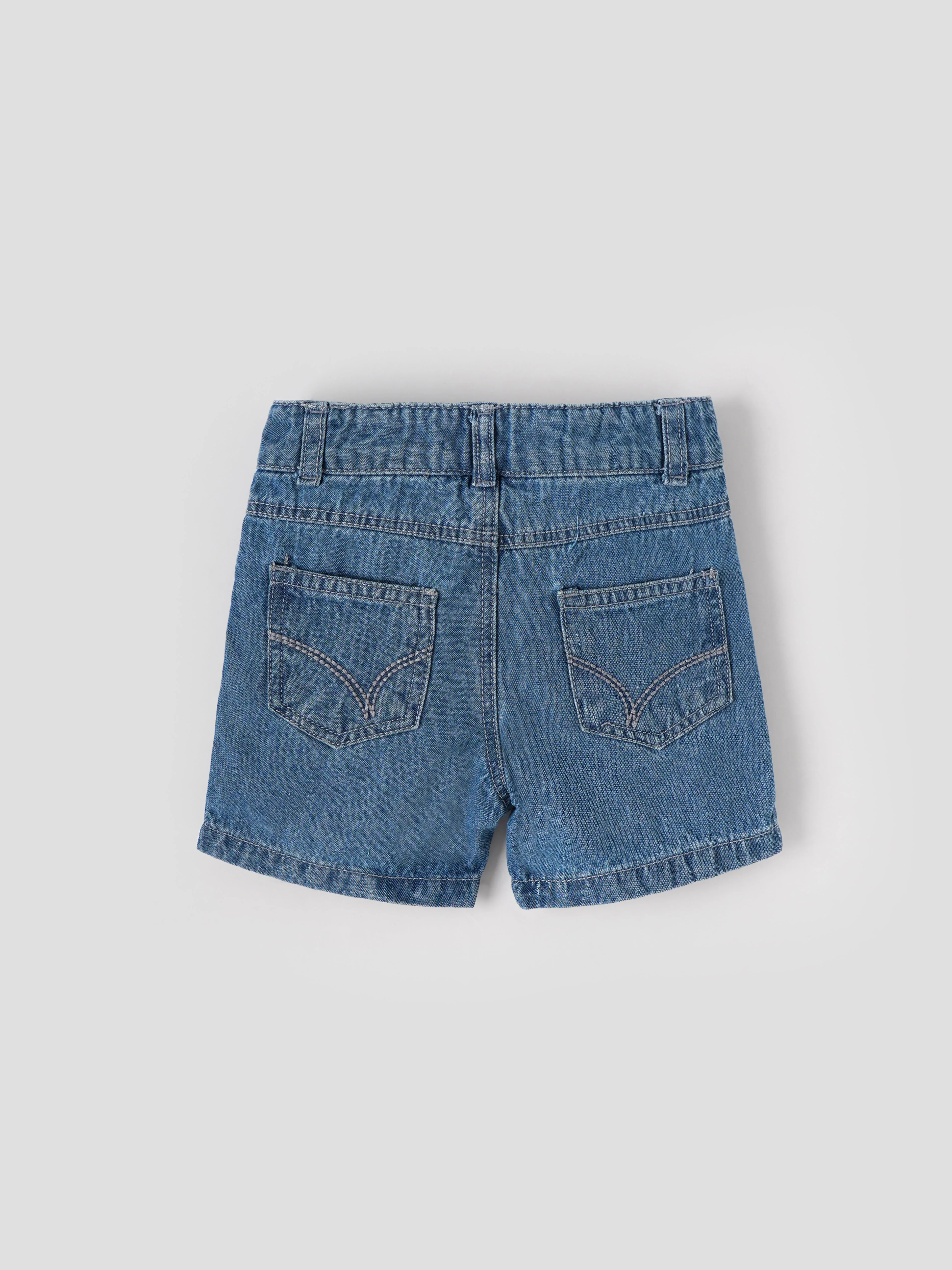 Popees Comfortable Fashionable Stylish Denim Shorts (3-36 Months)for Baby Boys - Image 2