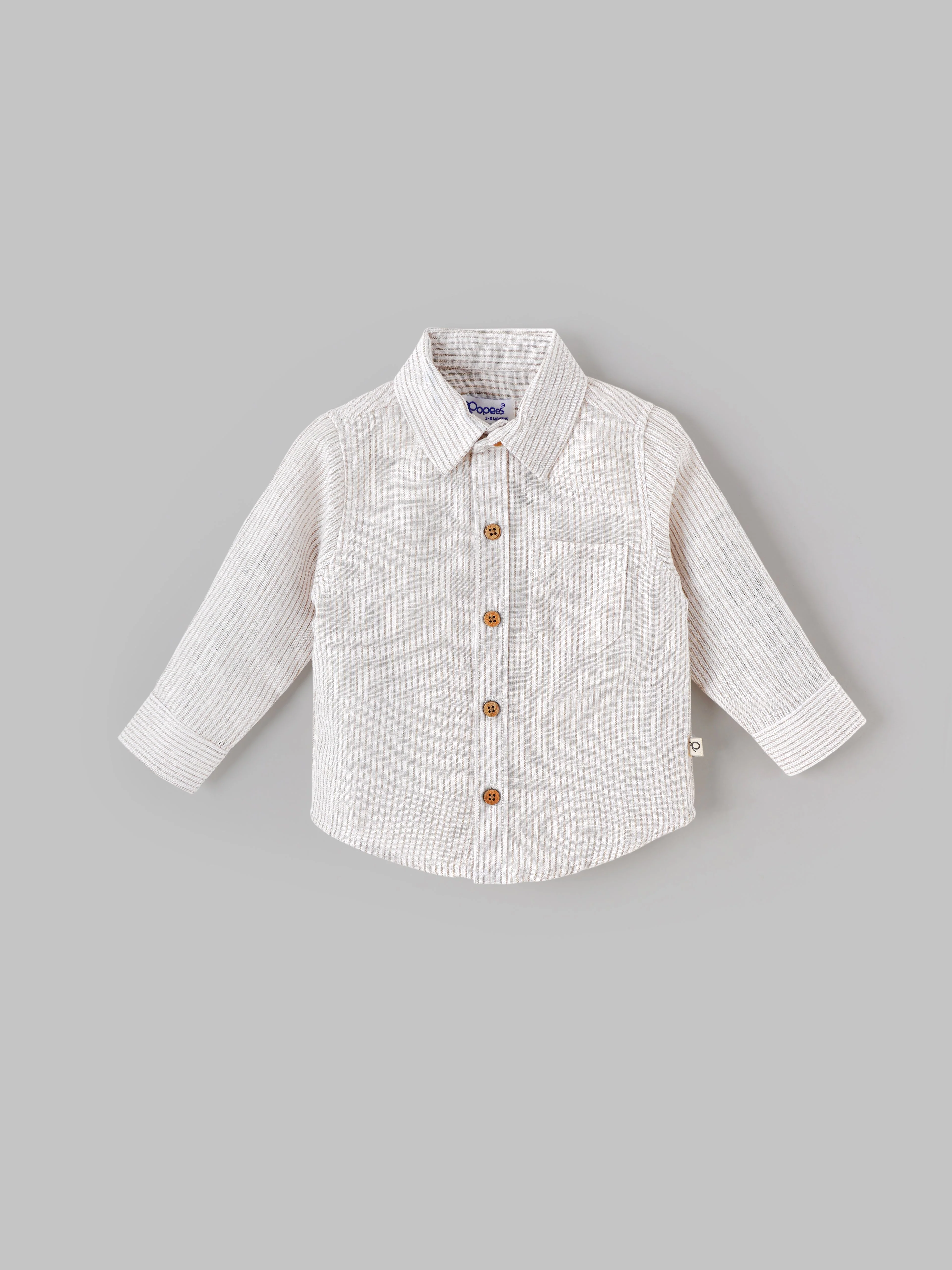 Popees Classic & Trendy Full-Sleeve Shirt (3–36 Months) for Baby Boys