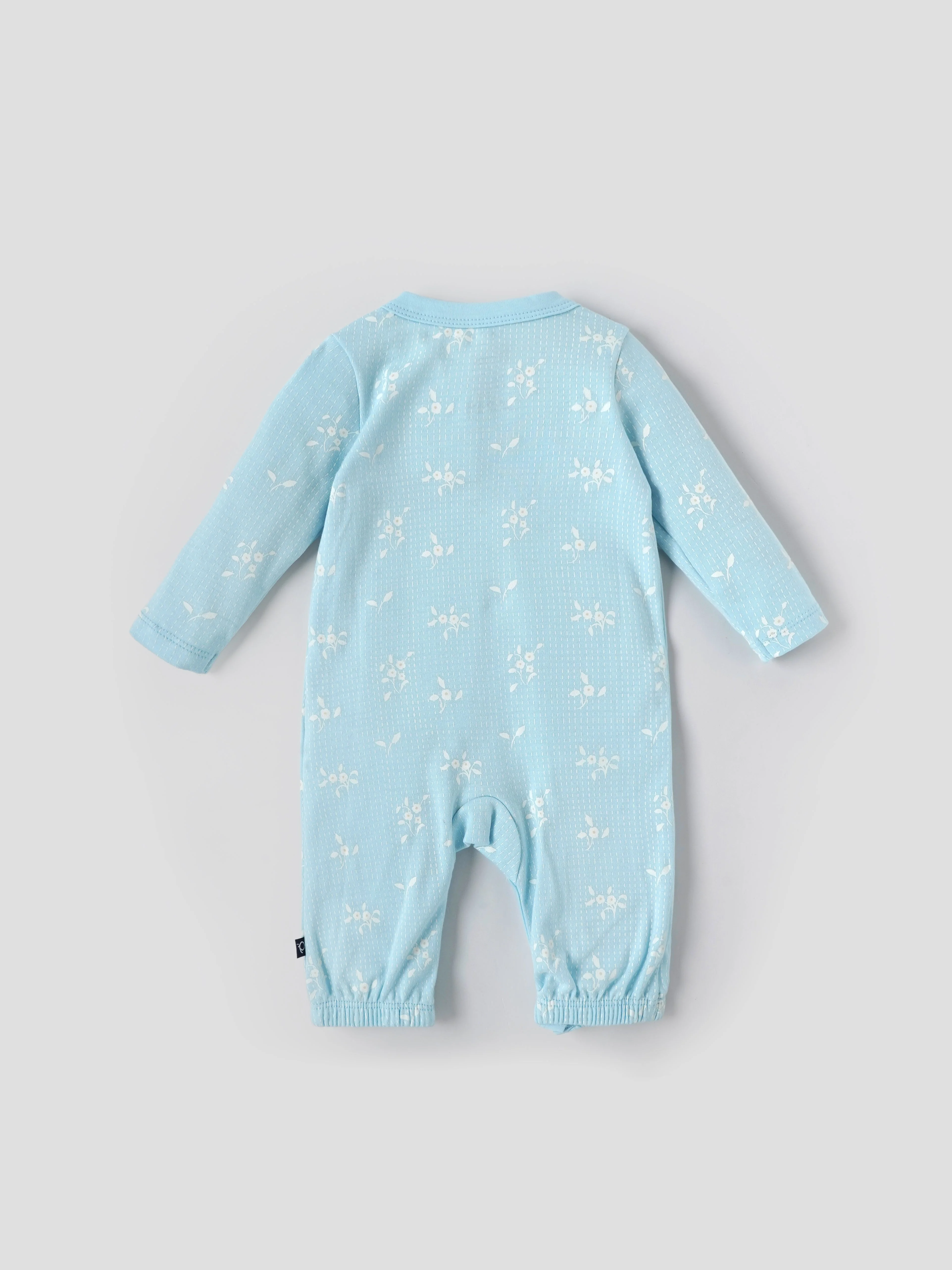 Popees Soft & Stylish All-Over Printed Full Sleeve Romper (0–6 Months) for Baby Boys - Image 2
