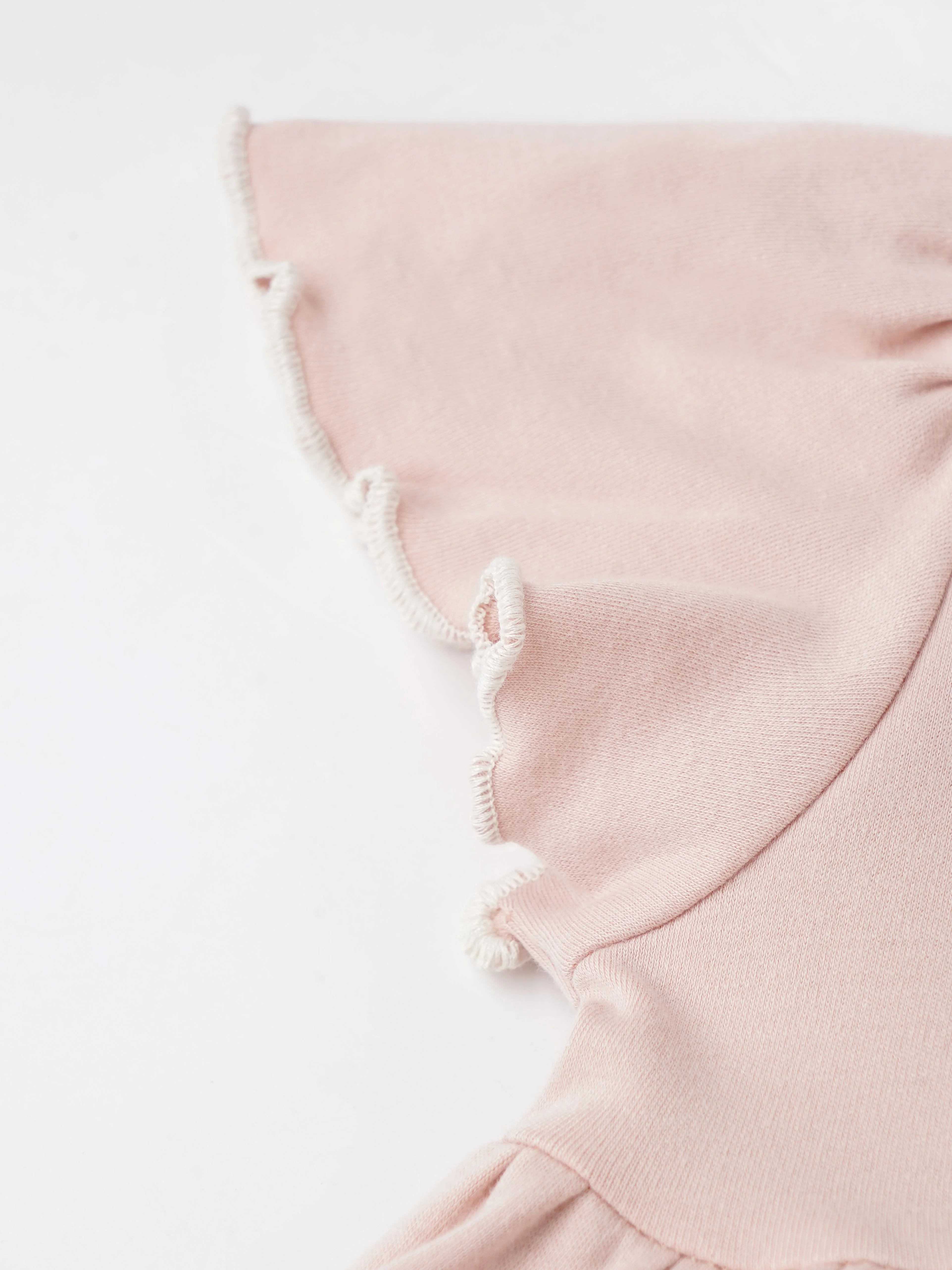 Popees Short-Sleeve Back Open Dress Made of Organic Bamboo Cotton Fabric (0-9 Months) for Baby Girls - Image 4