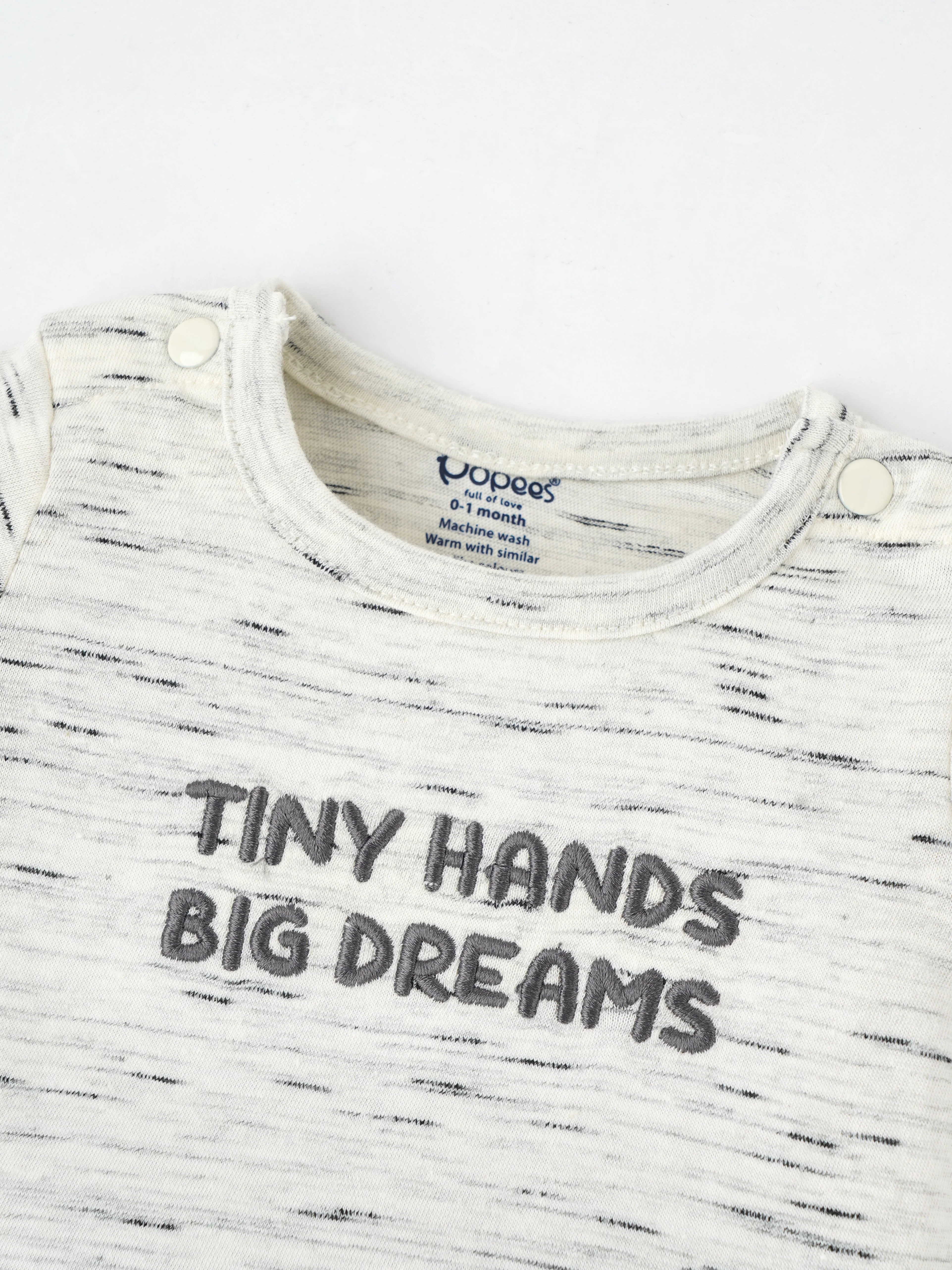 Popees Quote Print T-Shirt (0-9 Months) for Baby Boys - Image 3