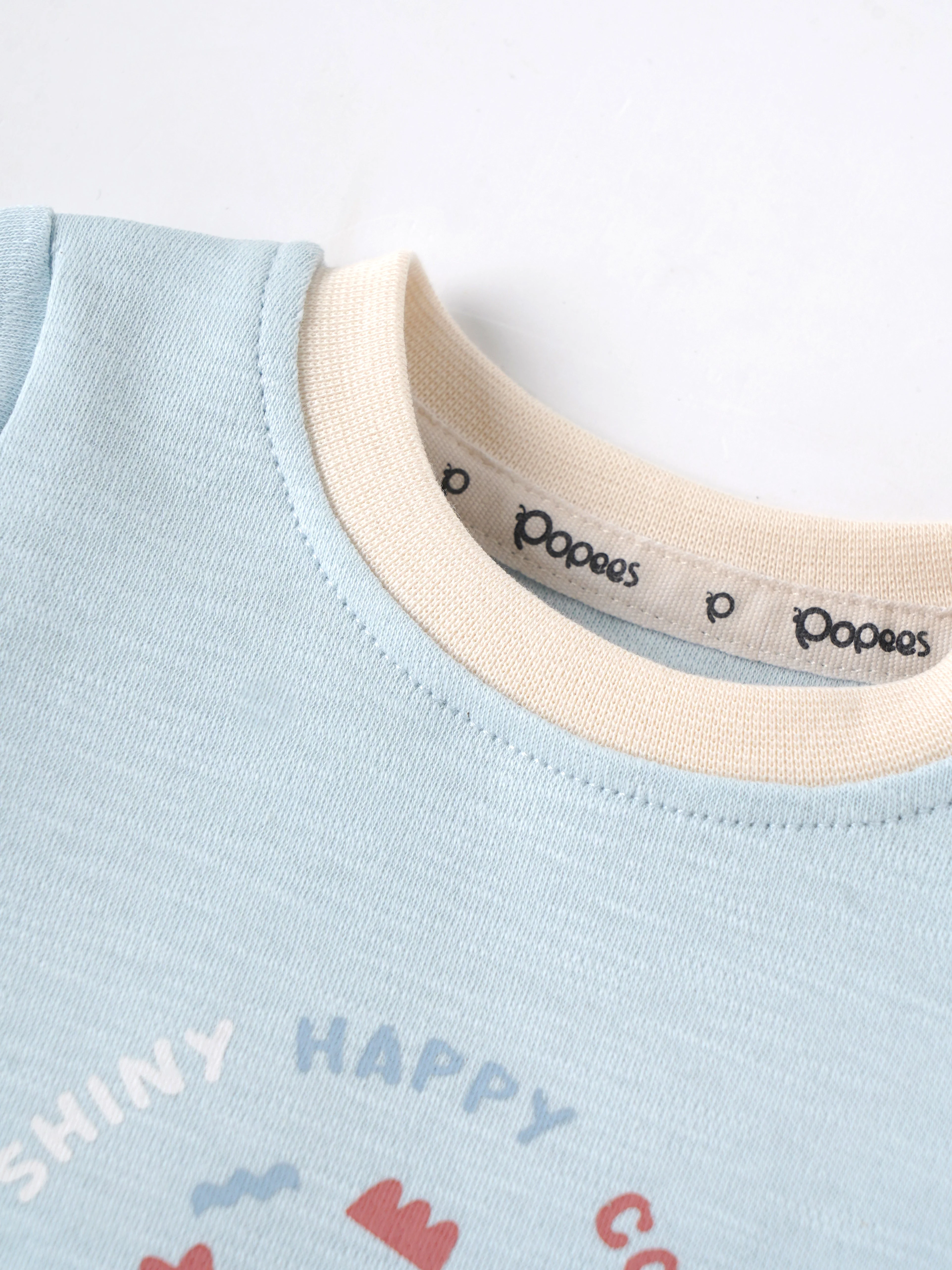 Popees Light Blue Baby Boys T-Shirt with Graphic Print | Newborn to 9 M - Image 3