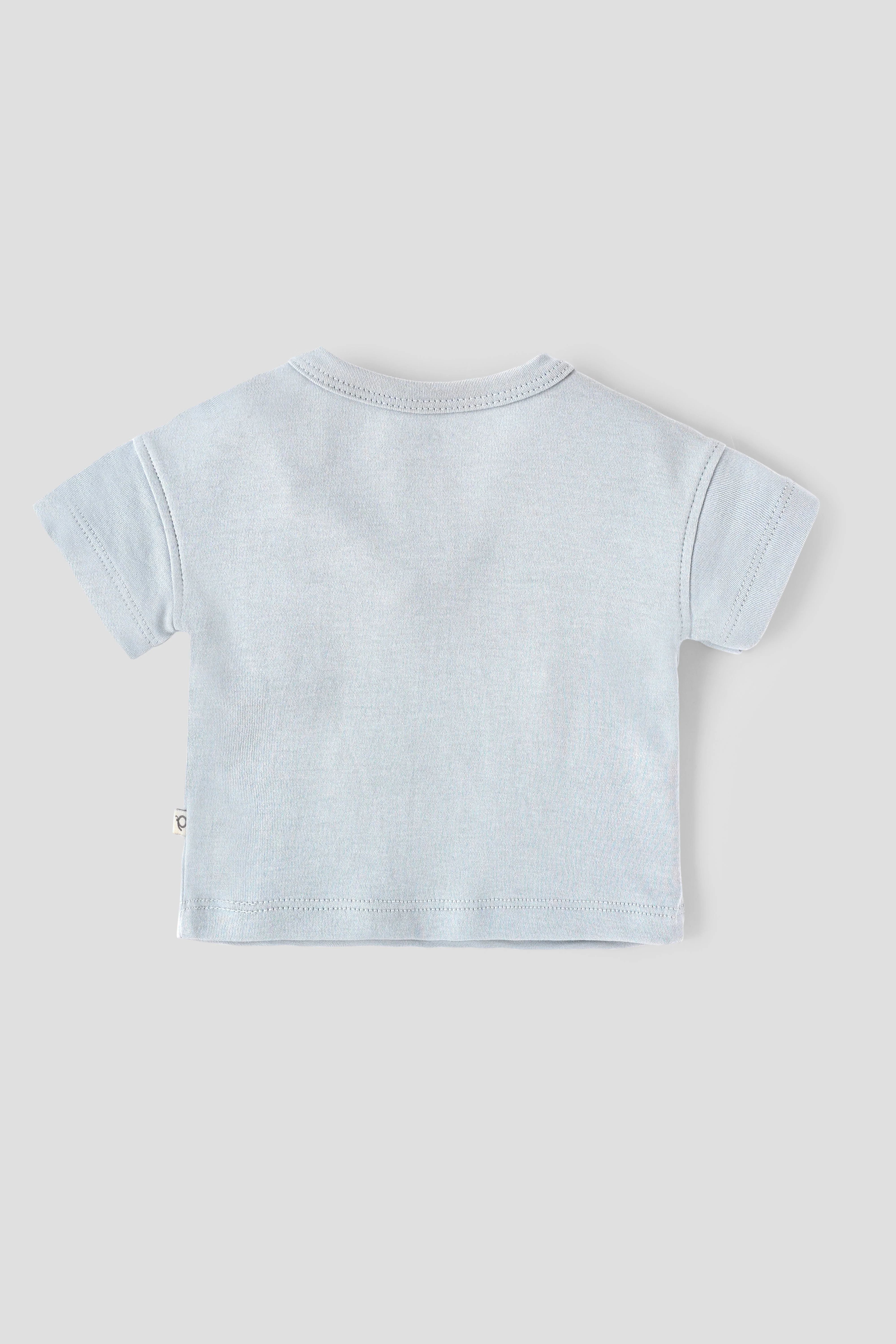 Popees Baby Boys Cotton Printed T-Shirt|Half Sleeve Round Neck Graphic Tee, Soft Breathable Casual Wear| Newborn–9 Months - Image 2
