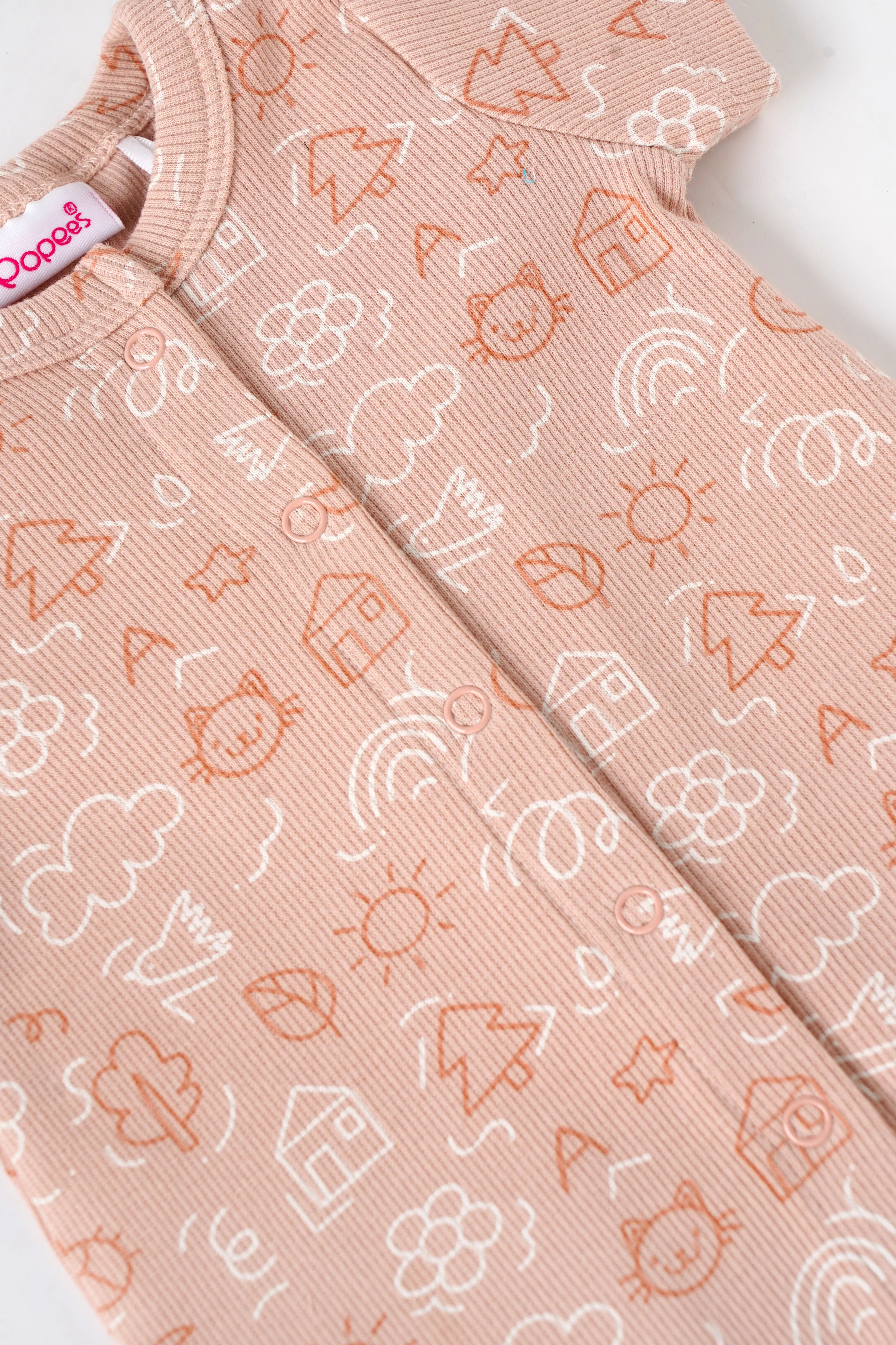 Popees Baby Girls Cotton Romper| Newborns, 0–6 Months - Image 3