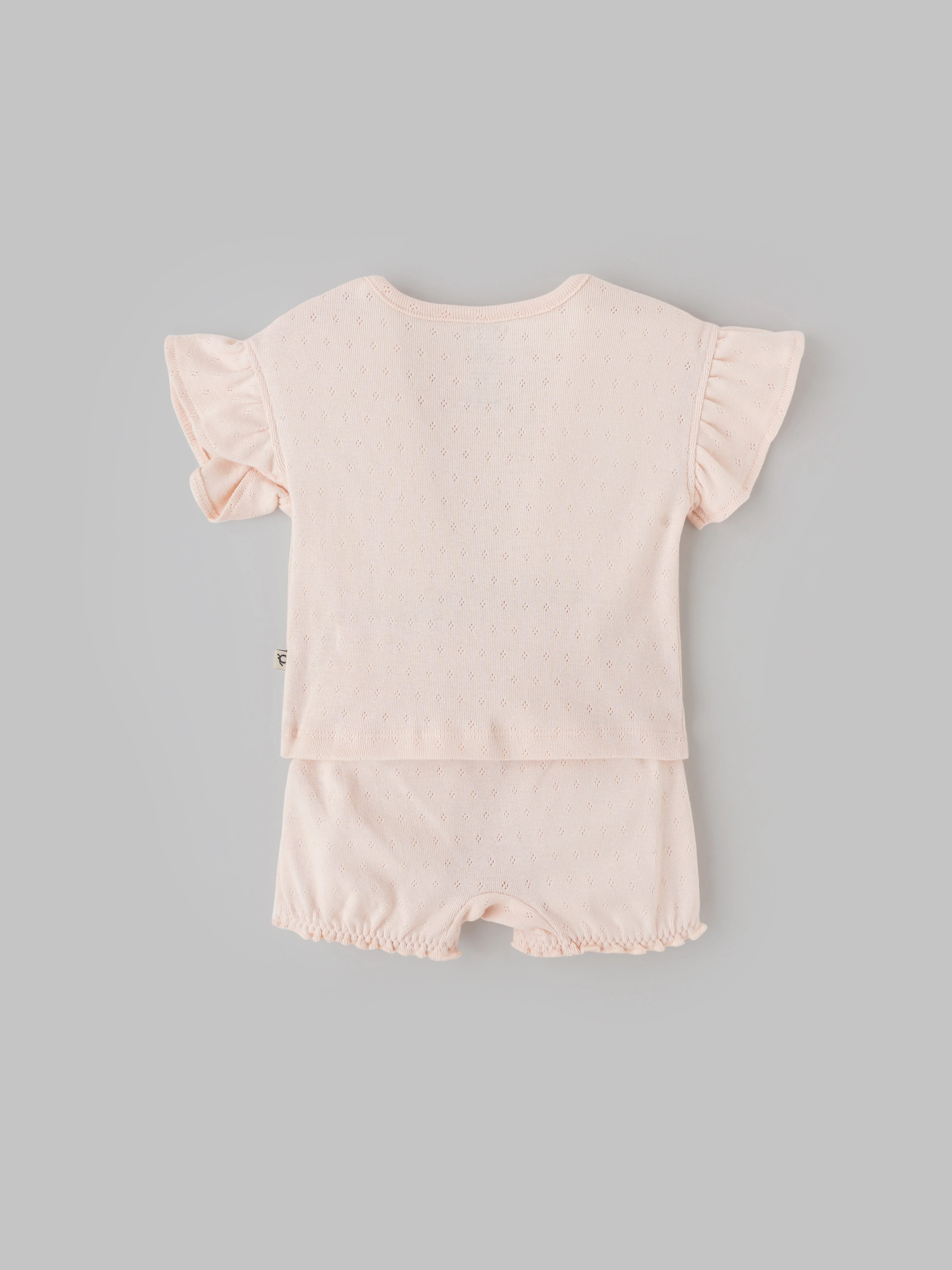 Popees Comfortable & Stylish Coordinated Set With Cute Floral Print (0-9 Months) for Baby Girls - Image 2