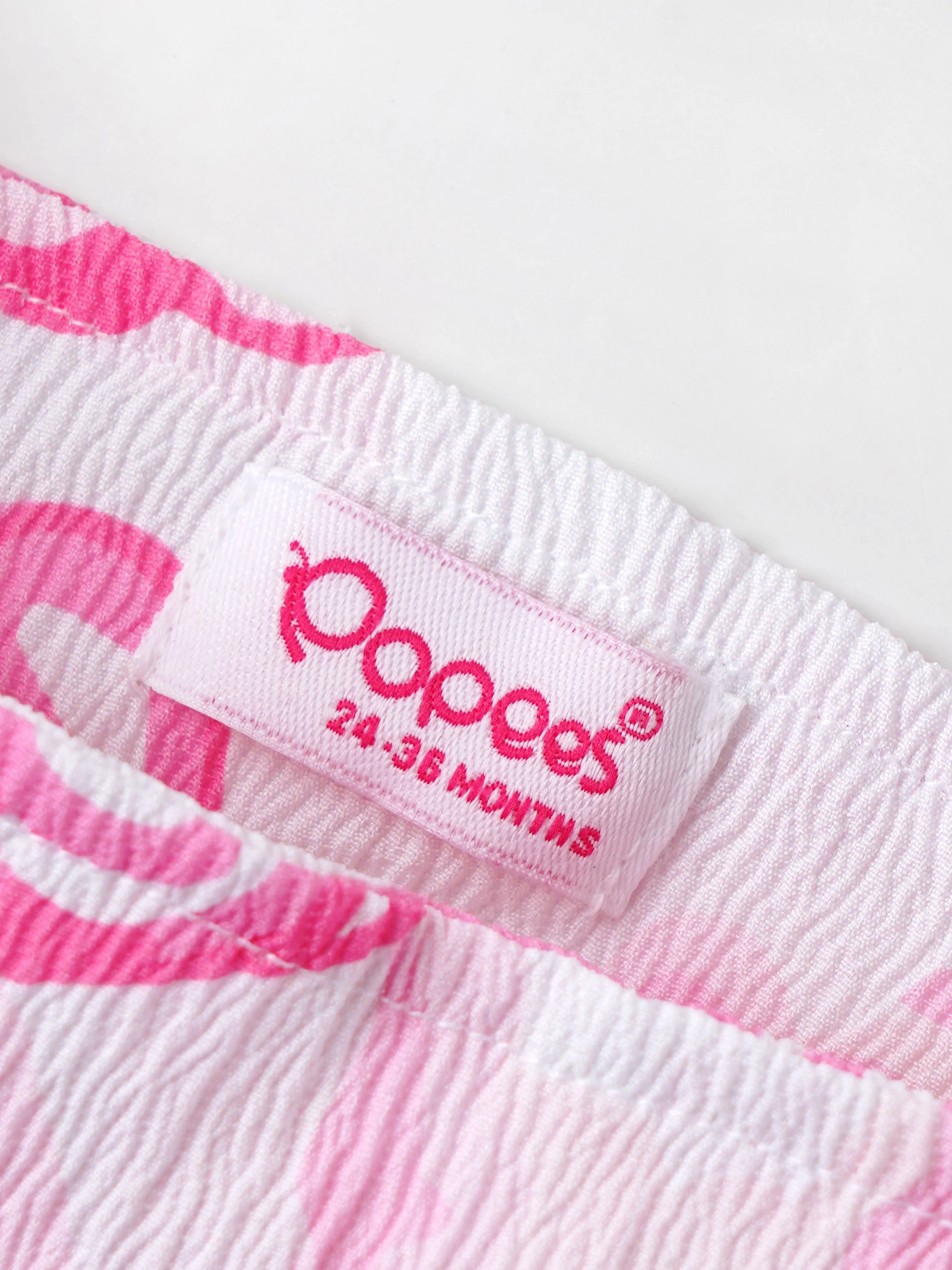 Popees Soft & Stylish Printed Pink Flower Design with Comfortable Fit (3-36 Months)for Baby Girls - Image 3