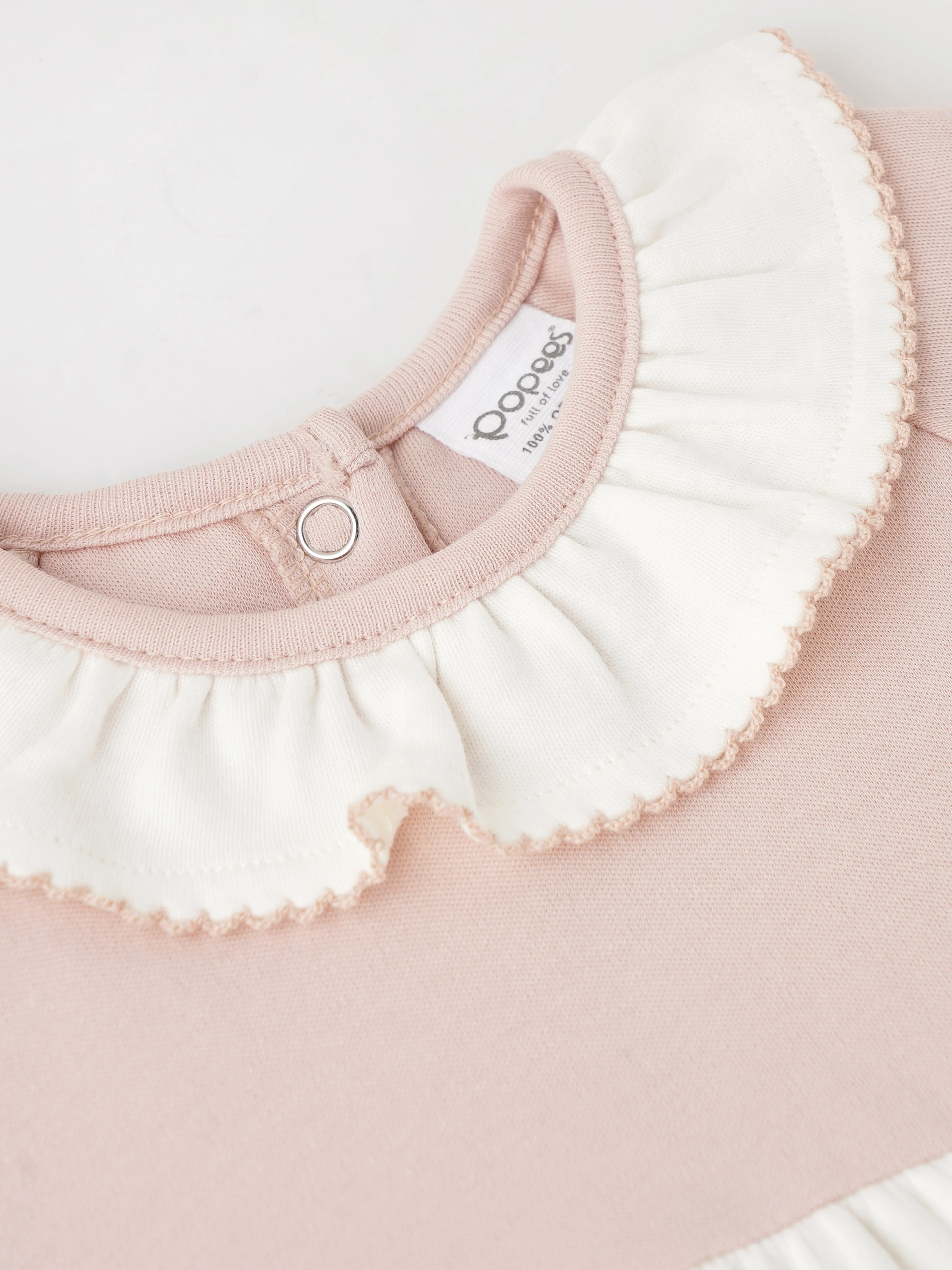 Popees Lovely Ruffle Neckline Dress Lightweight & Cute (3–36 Months) for Baby Girls - Image 3