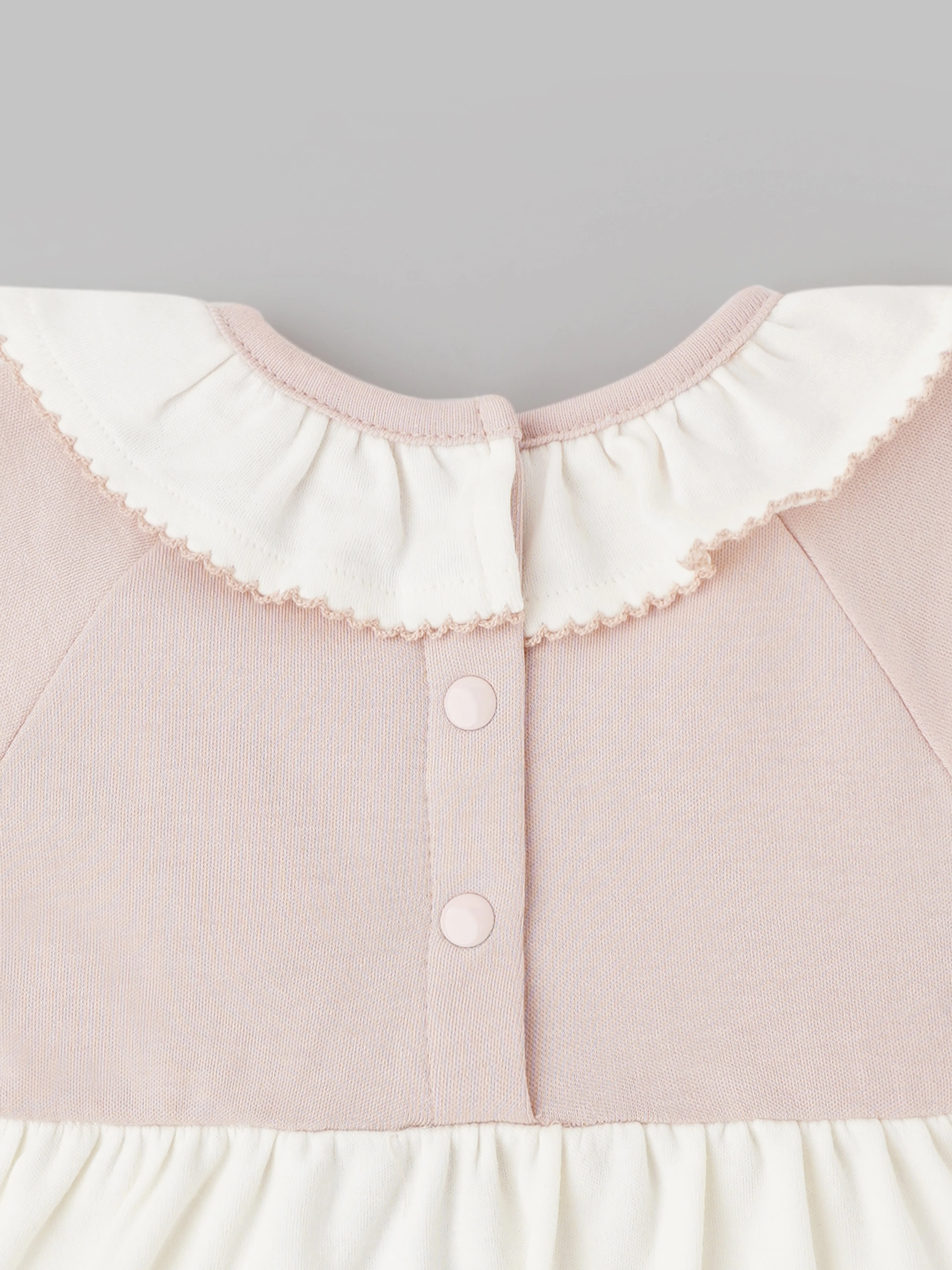 Popees Lovely Ruffle Neckline Dress Lightweight & Cute (3–36 Months) for Baby Girls - Image 4